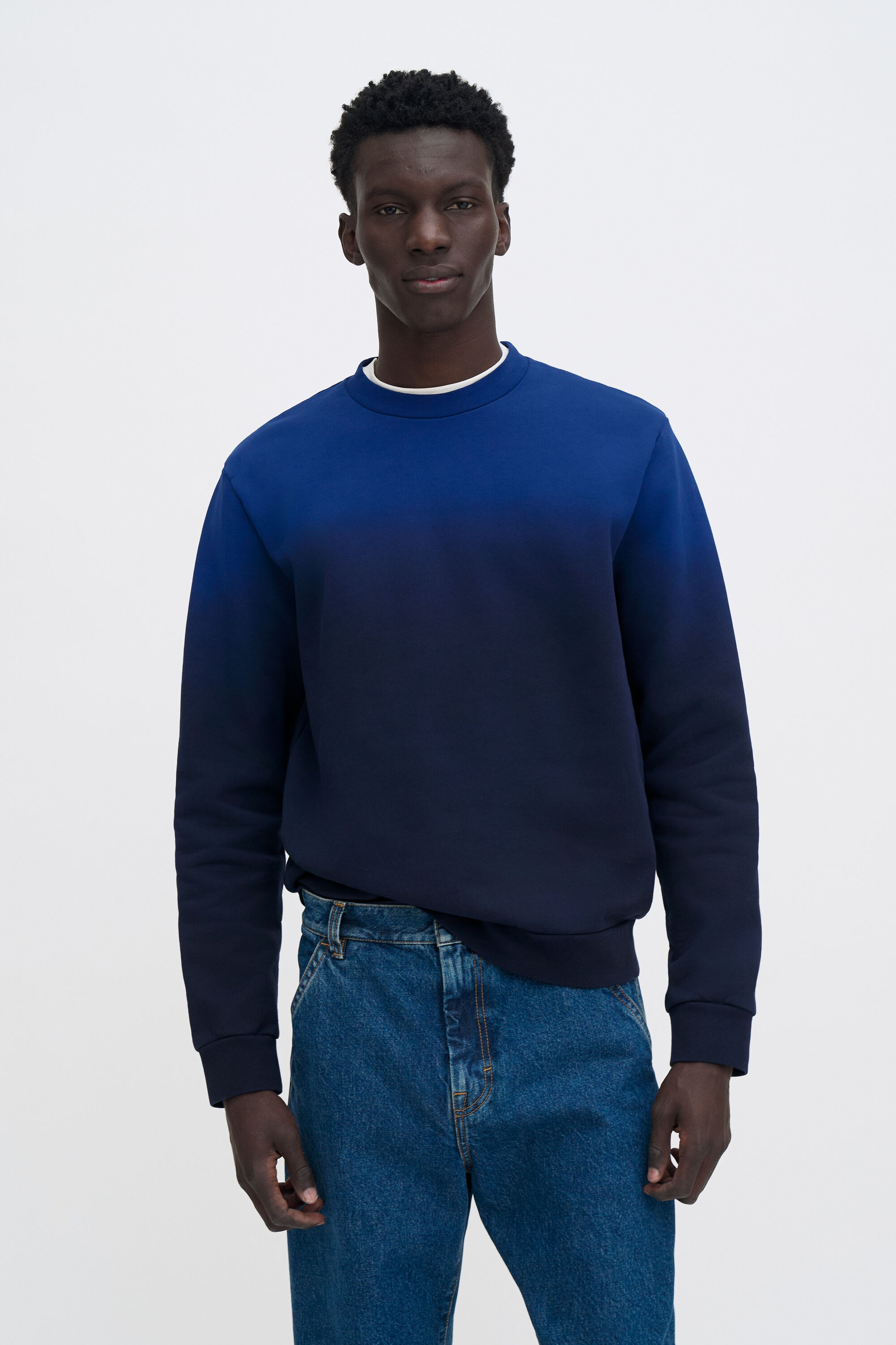 Cotton Dip-Dyed Sweatshirt