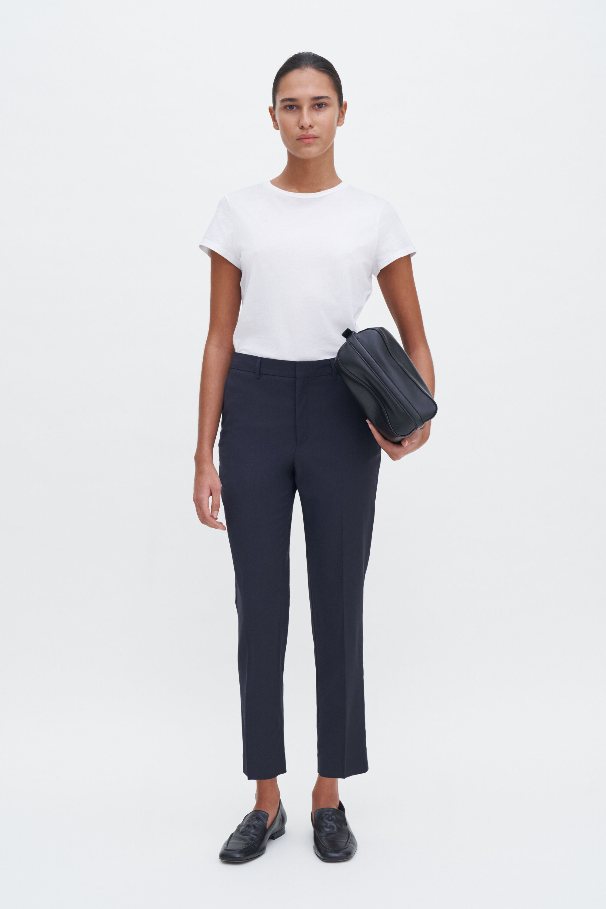 Emma Cropped Cool Wool Trousers
