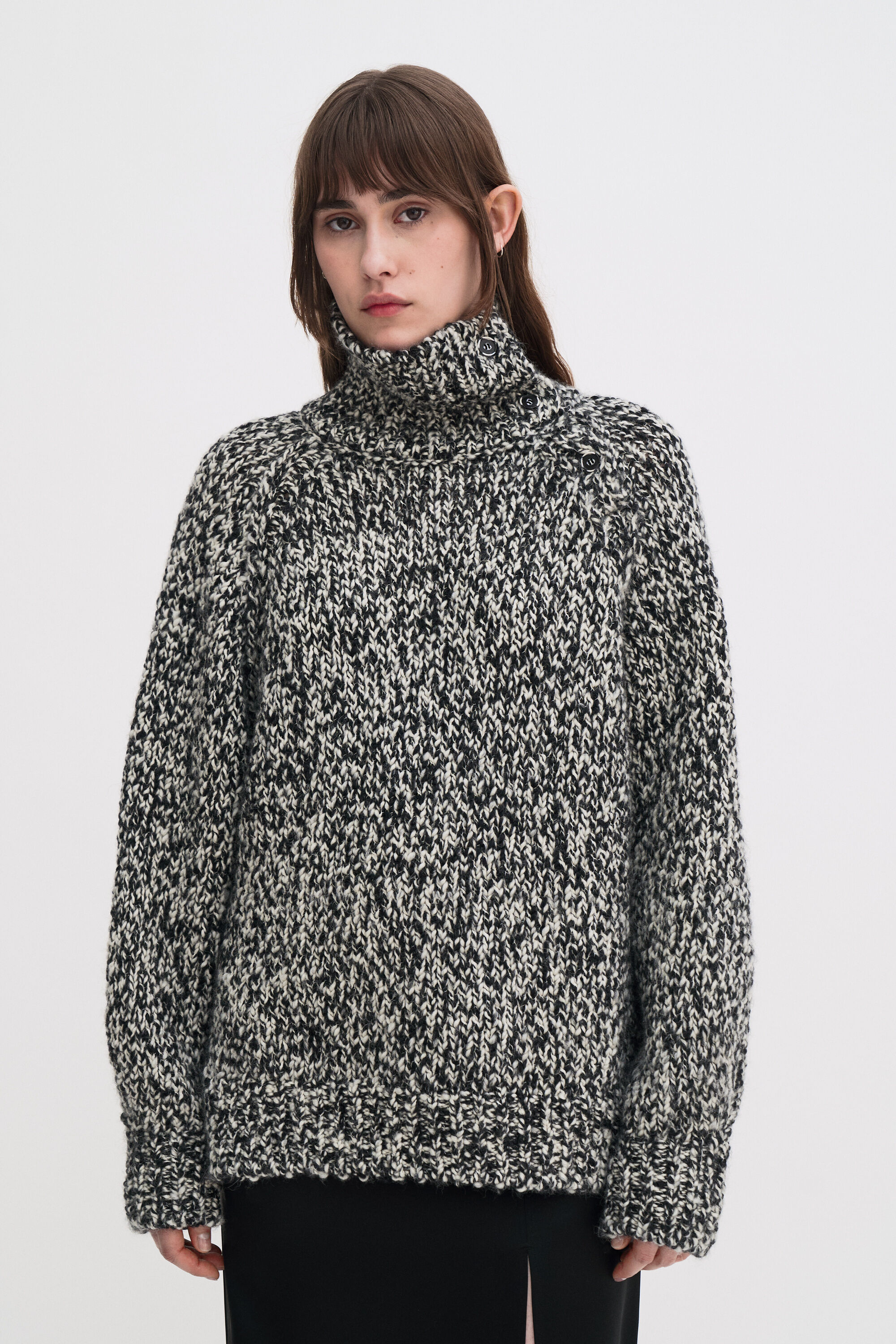 Wool Alpaca Mouliné Sweater