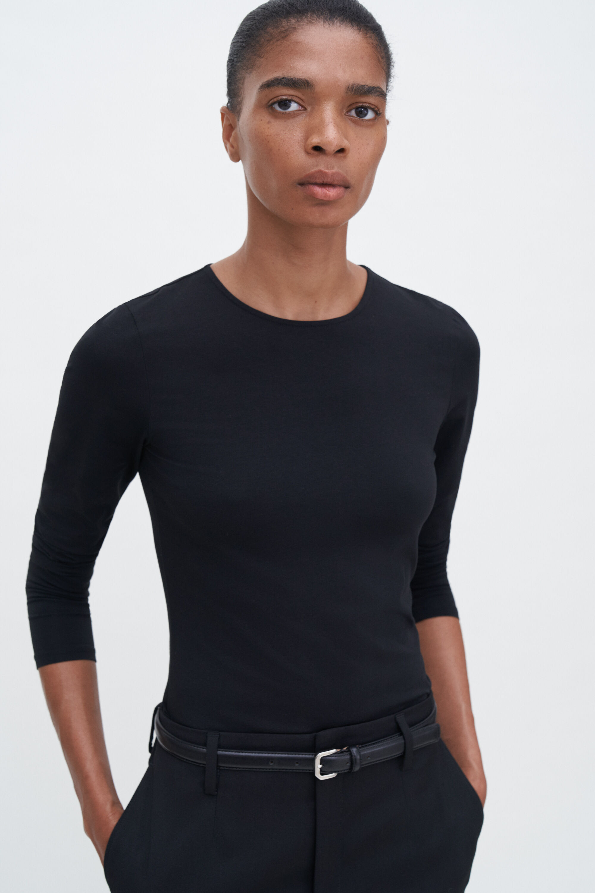 Cotton Stretch Long Sleeve