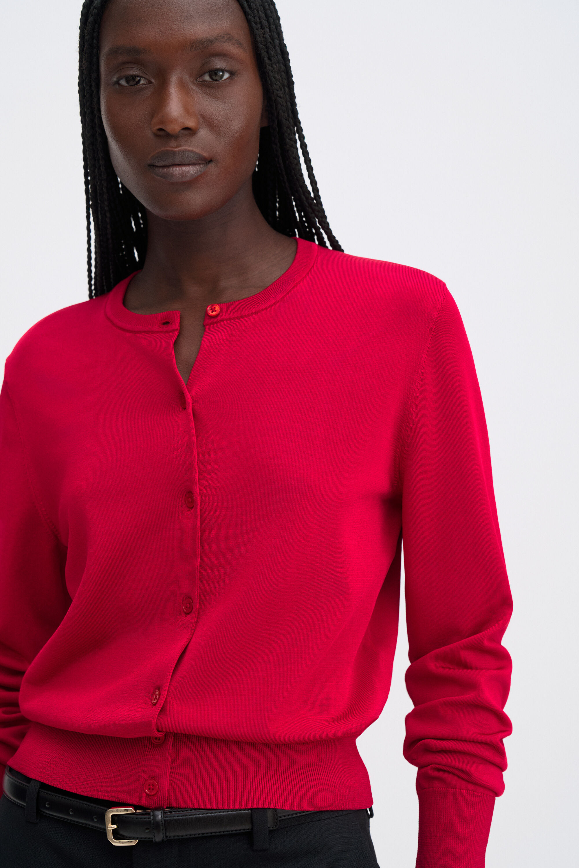 Glossy Knit Cardigan