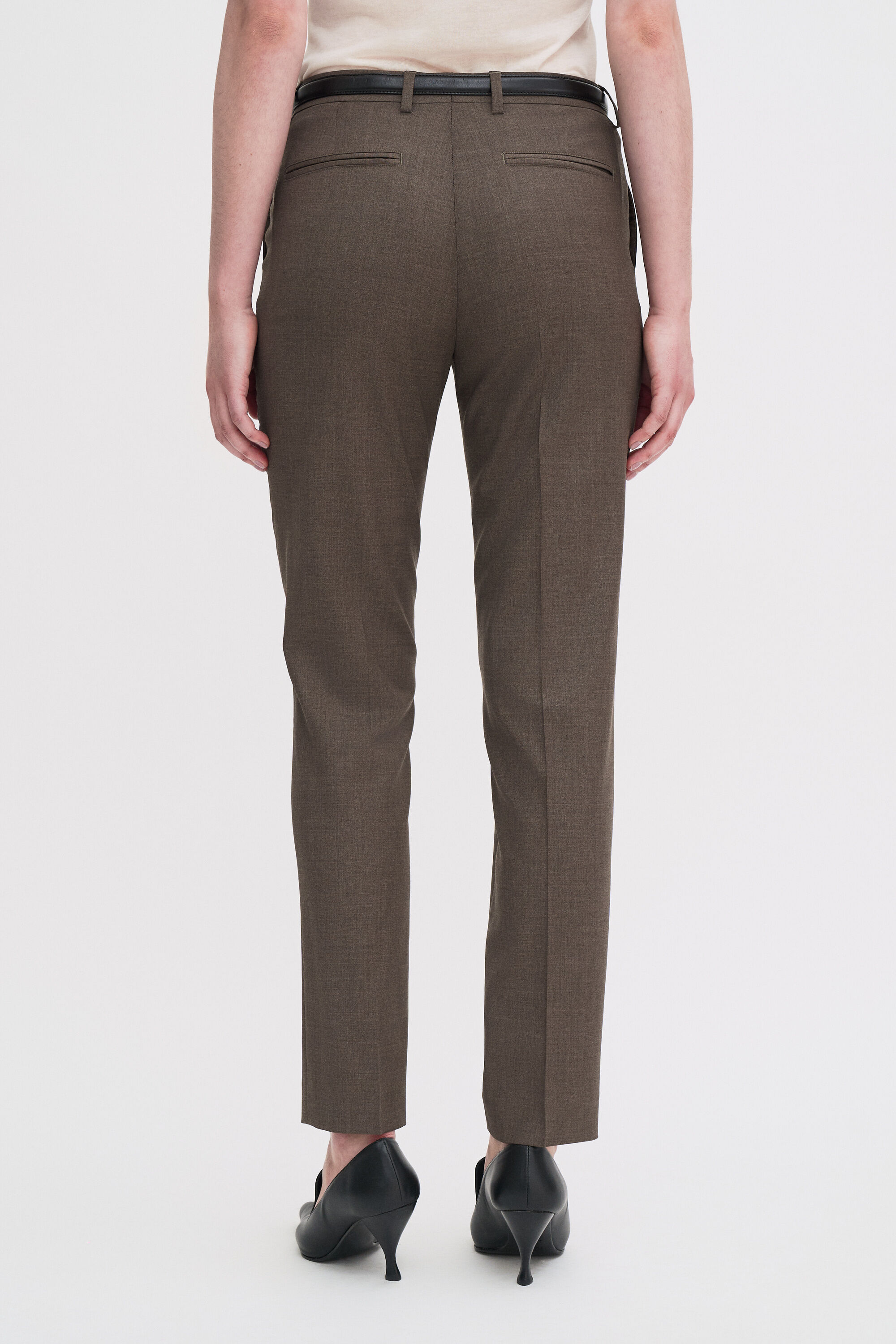 Emma Cropped Cool Wool Trousers