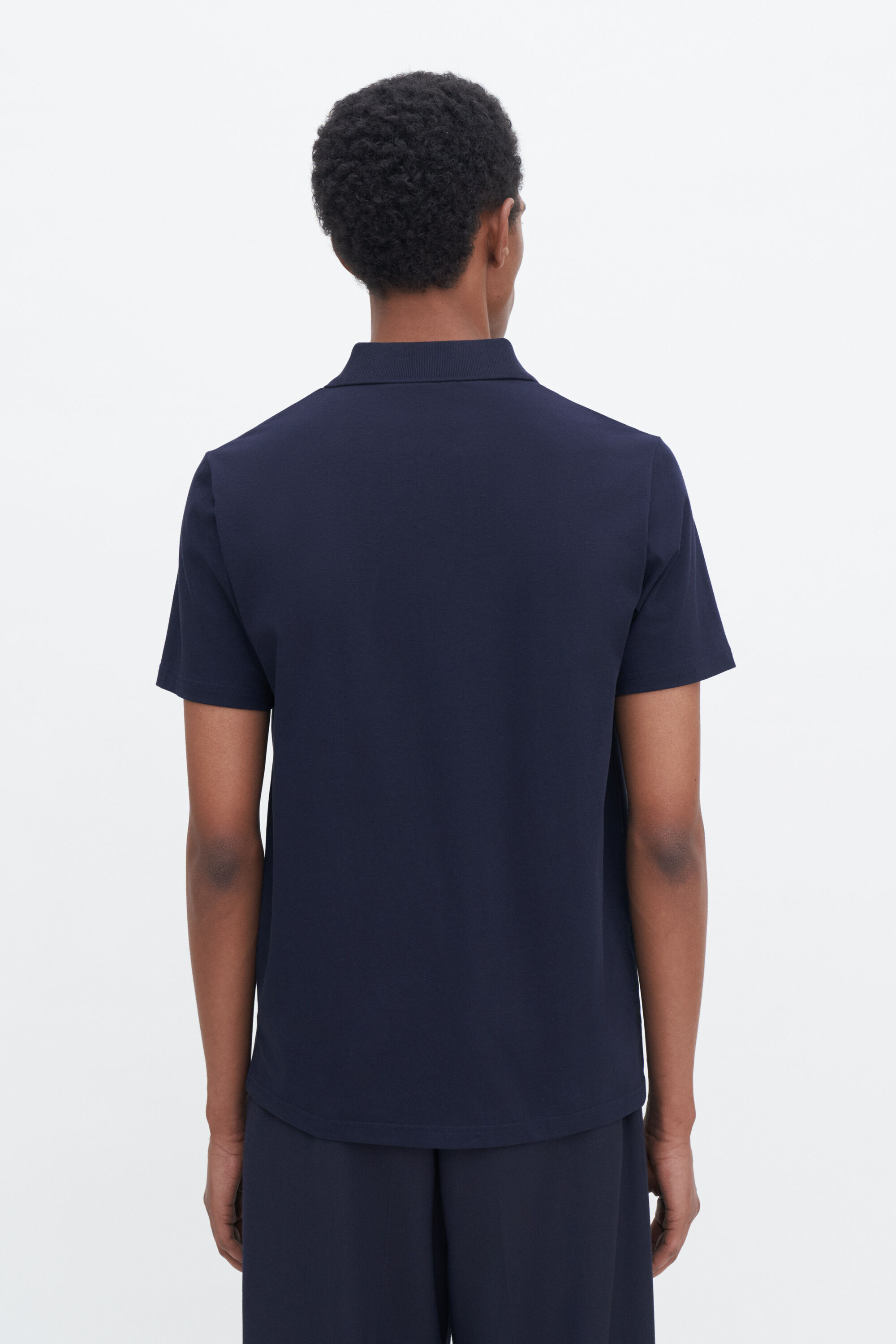 Stretch Cotton Polo T-Shirt