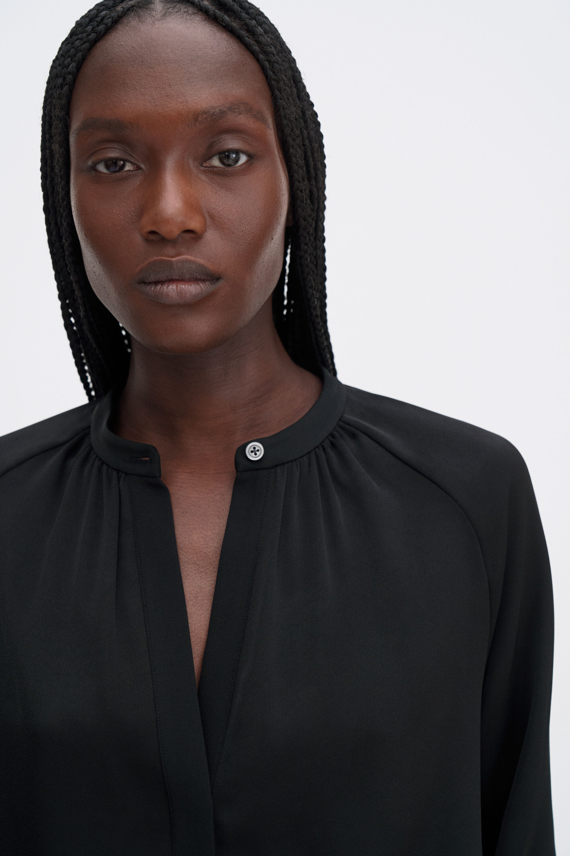 Gathered Raglan Blouse