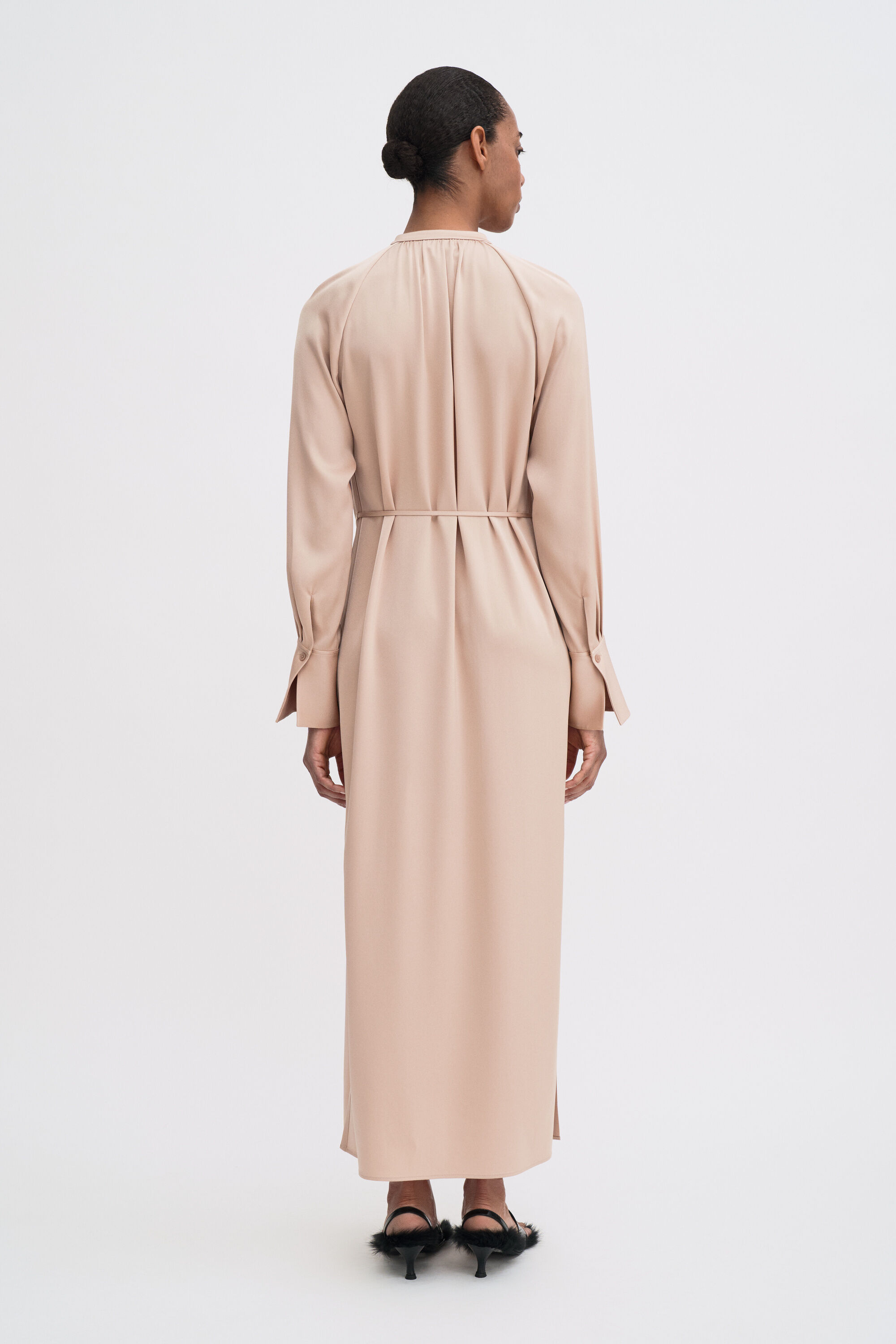 Gathered Raglan Dress