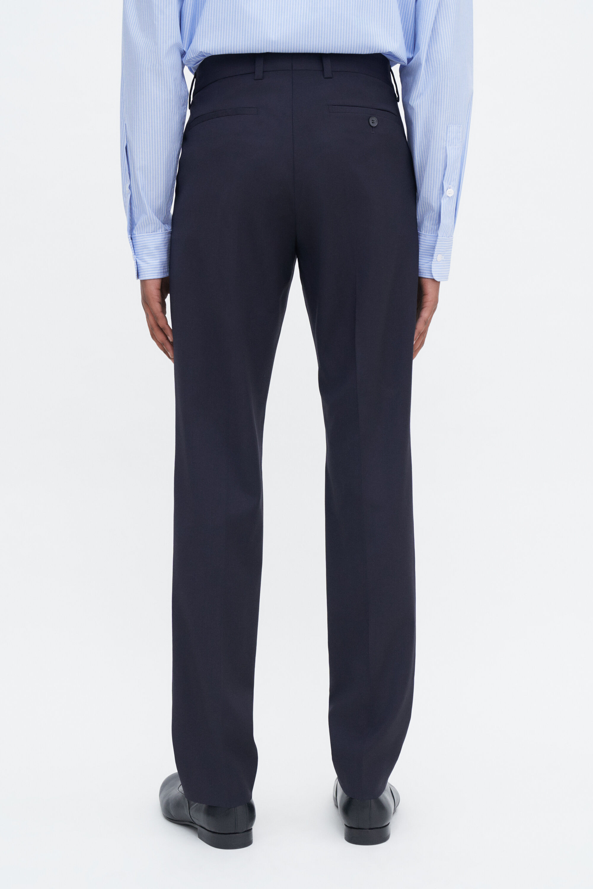 Slim Tapered Wool Trousers