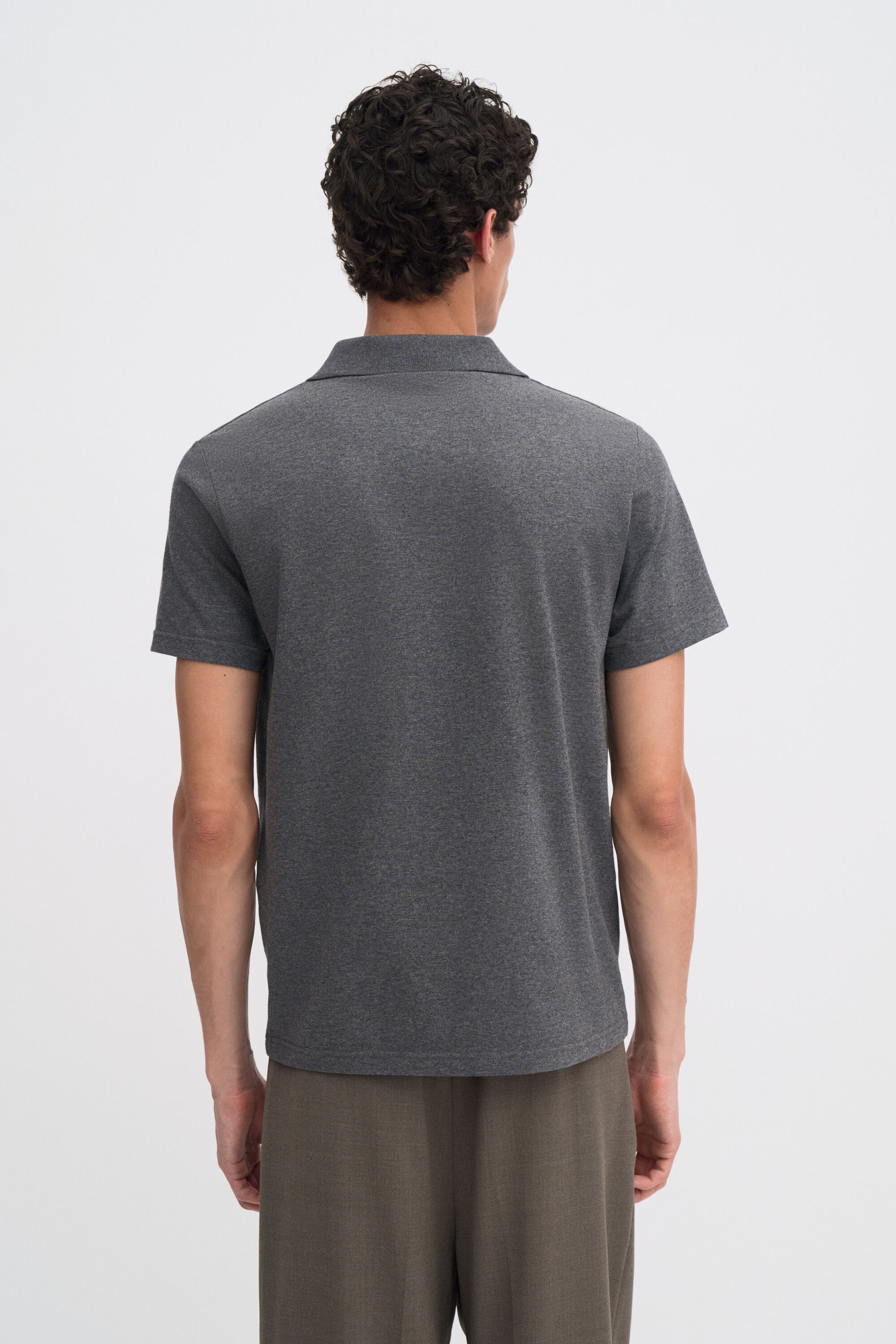 Stretch Cotton Polo T-Shirt