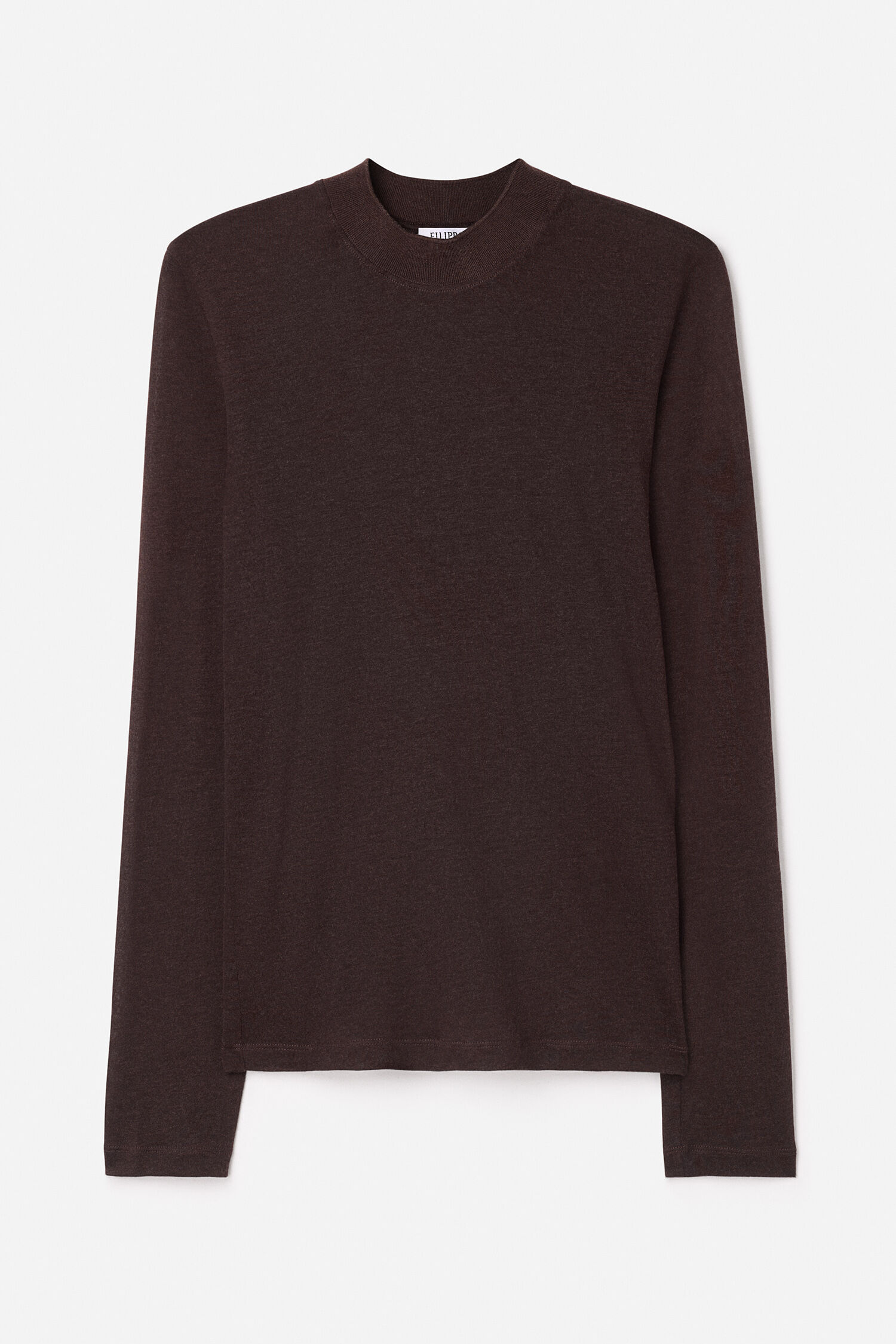 Lyocell Cashmere Mock Neck Top