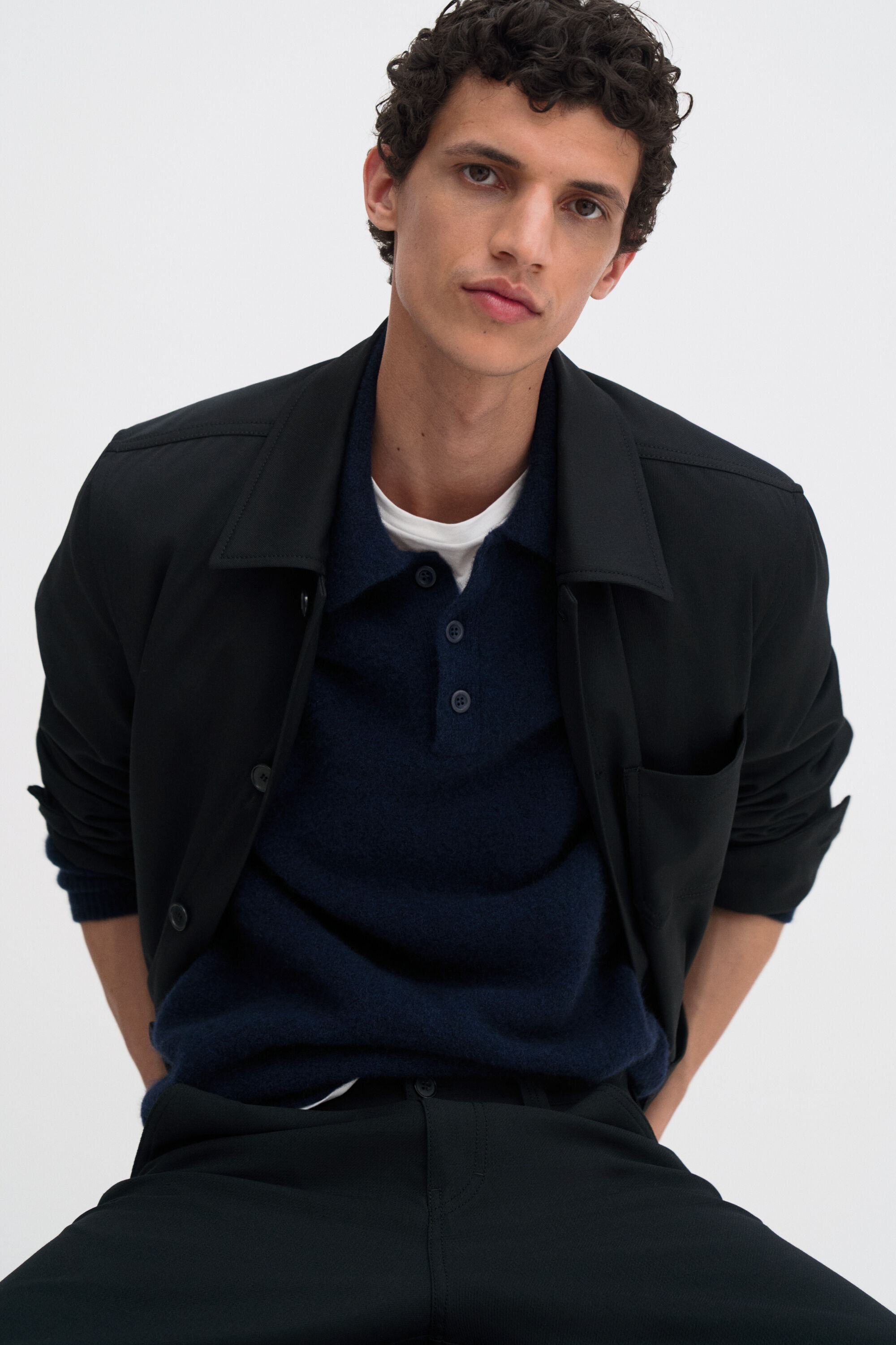 Yak Wool Polo Sweater