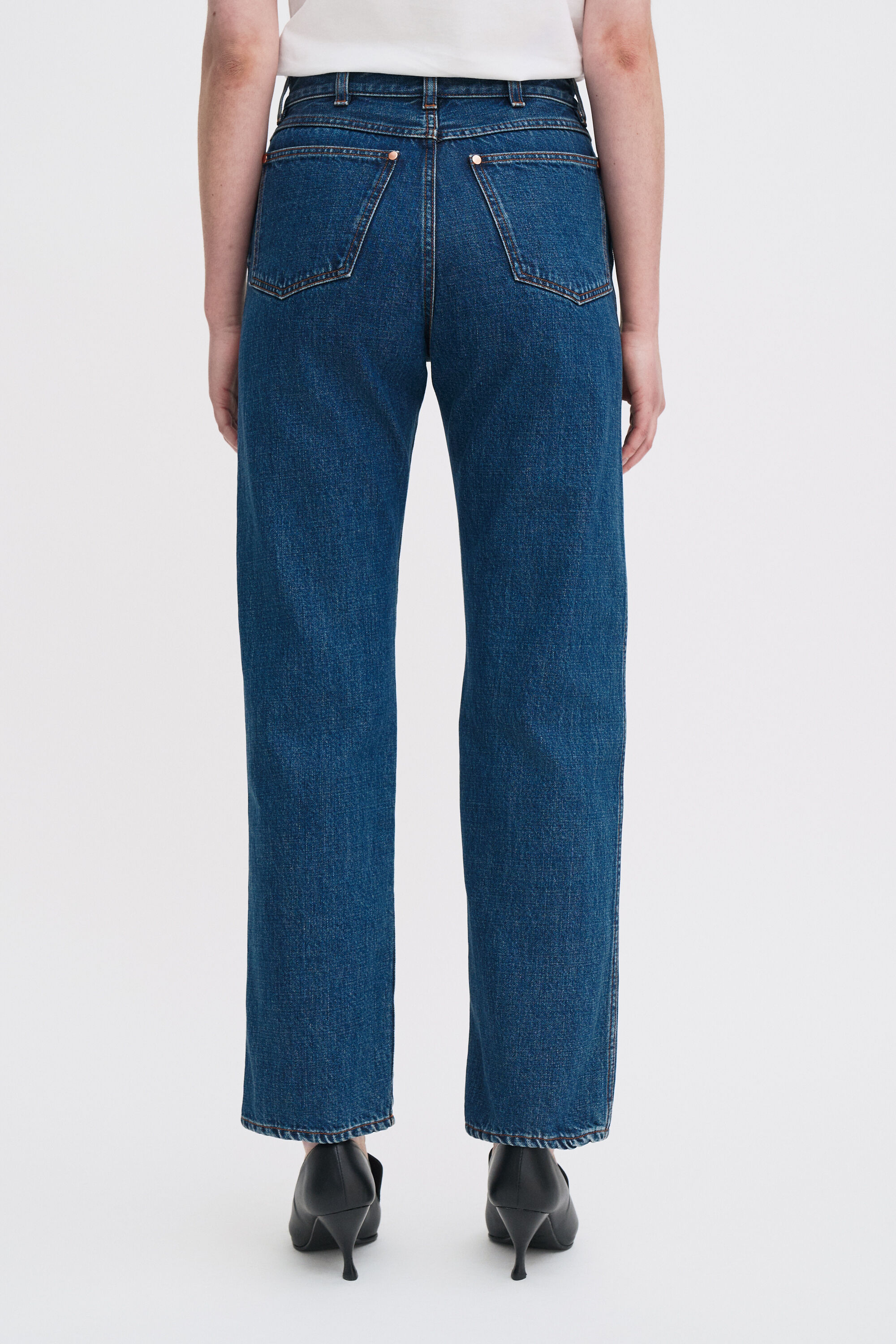 High Waisted Cropped Jeans