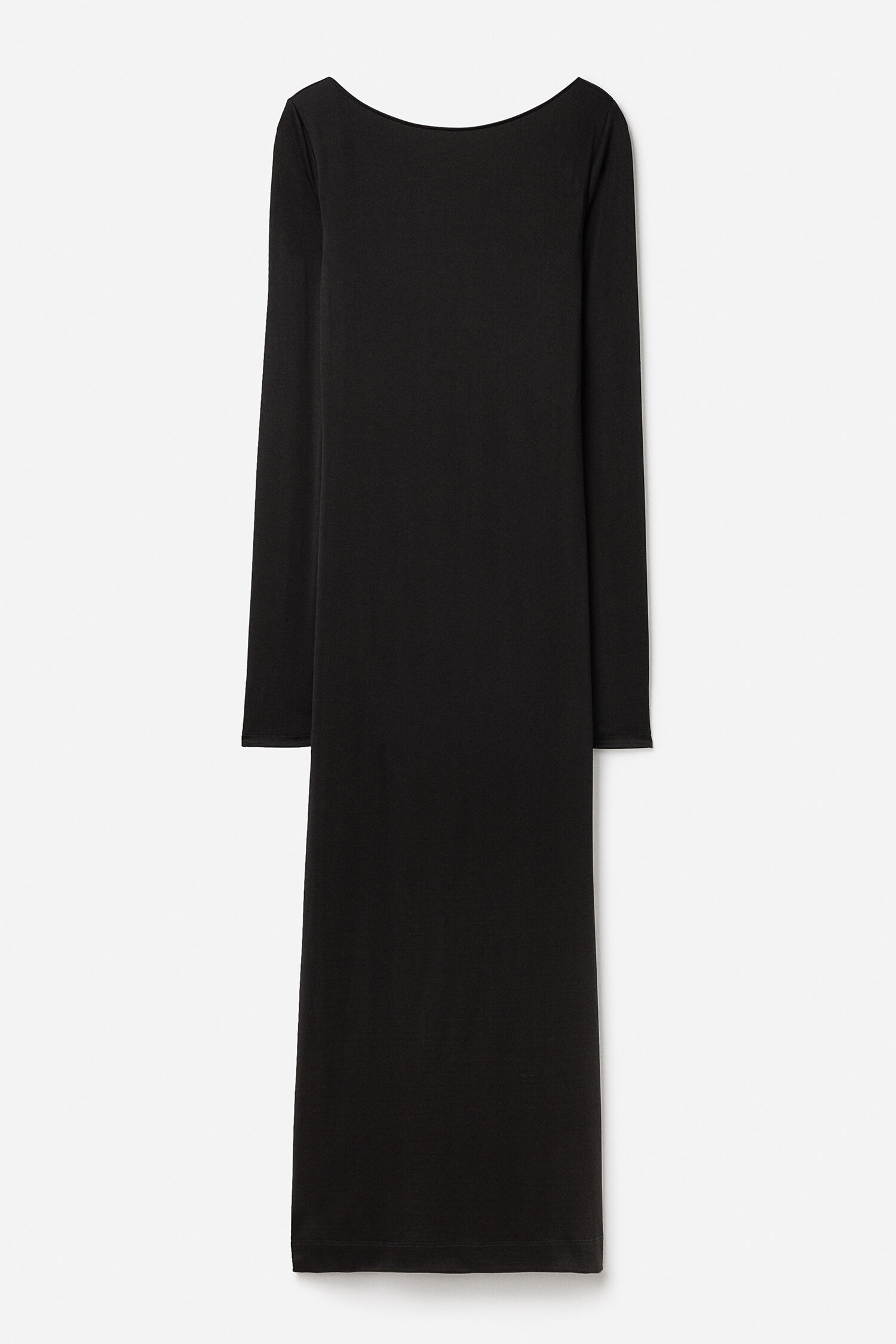 Scooped Back Jersey Dress