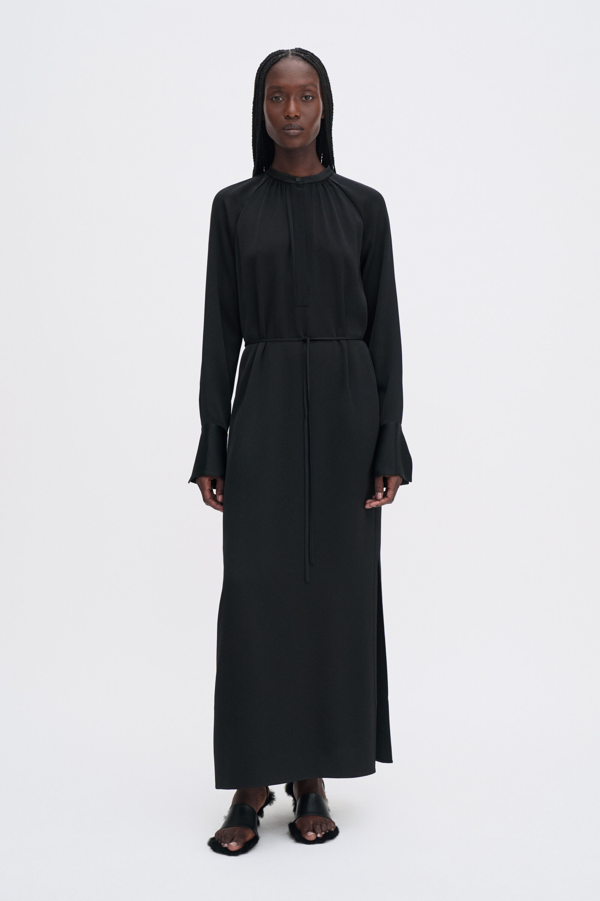 Gathered Raglan Dress