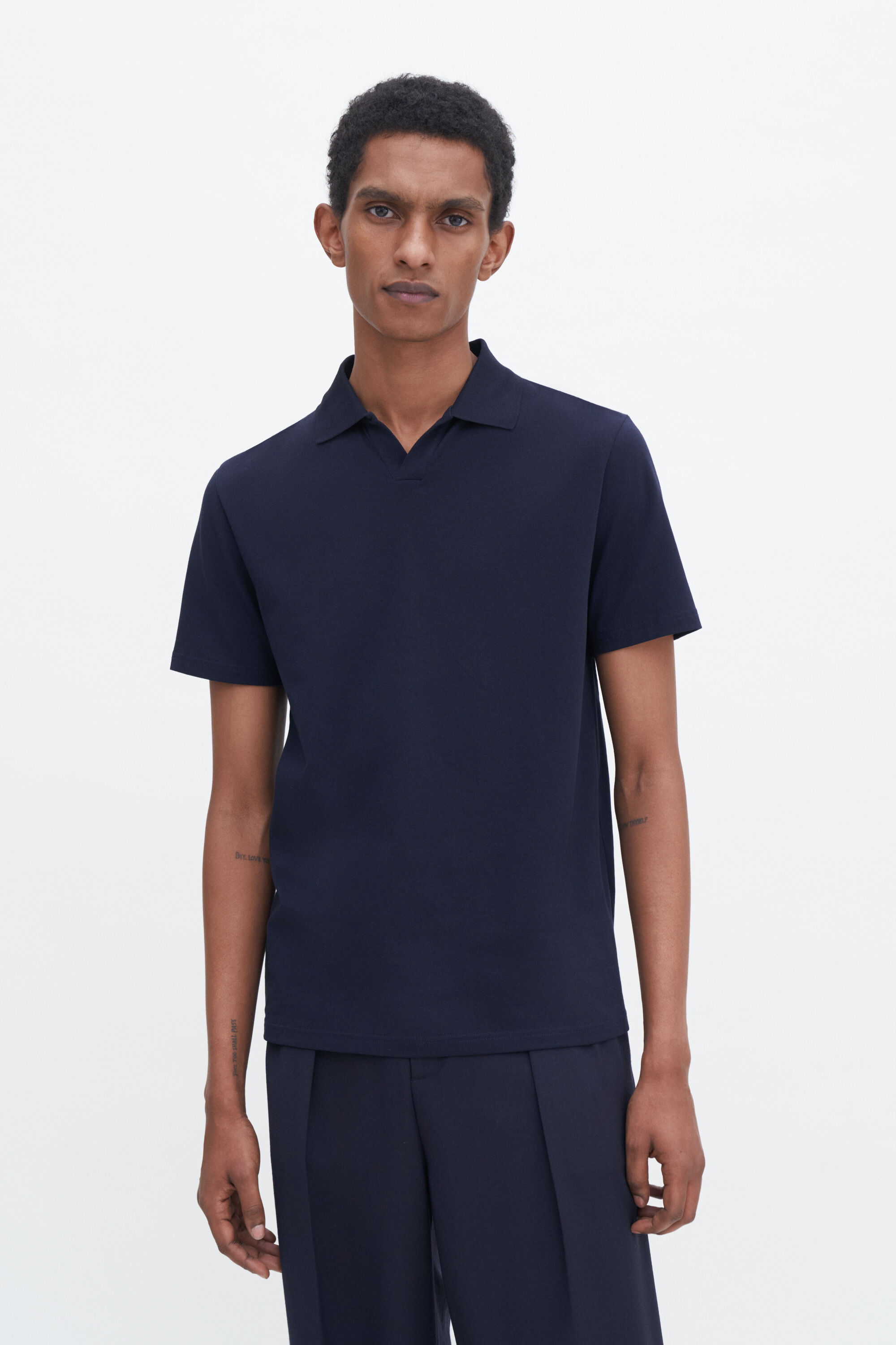 Stretch Cotton Polo T-Shirt