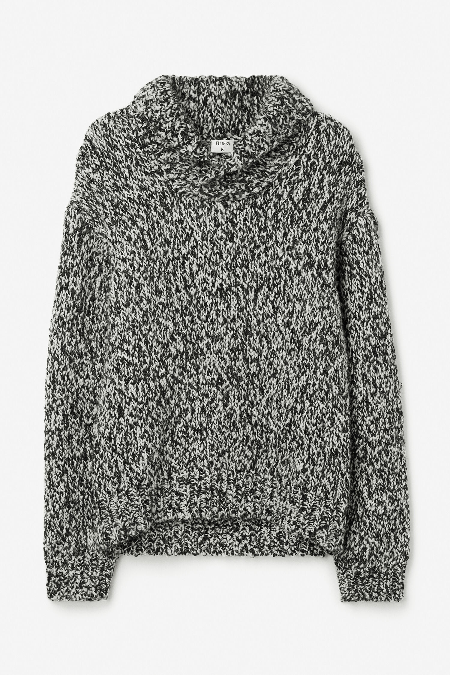 Shawl Collar Mouliné Sweater