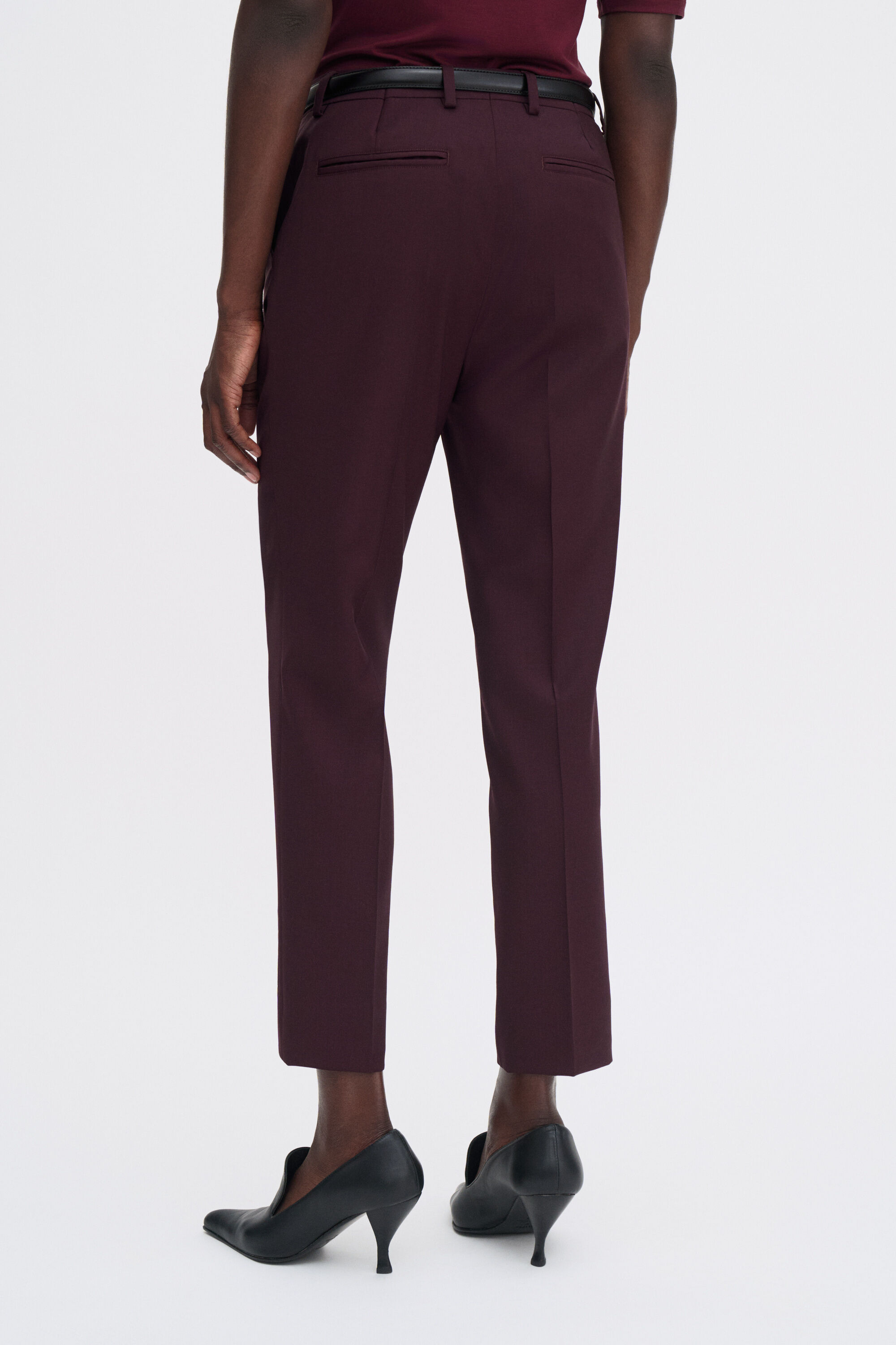 Emma Cropped Cool Wool Trousers