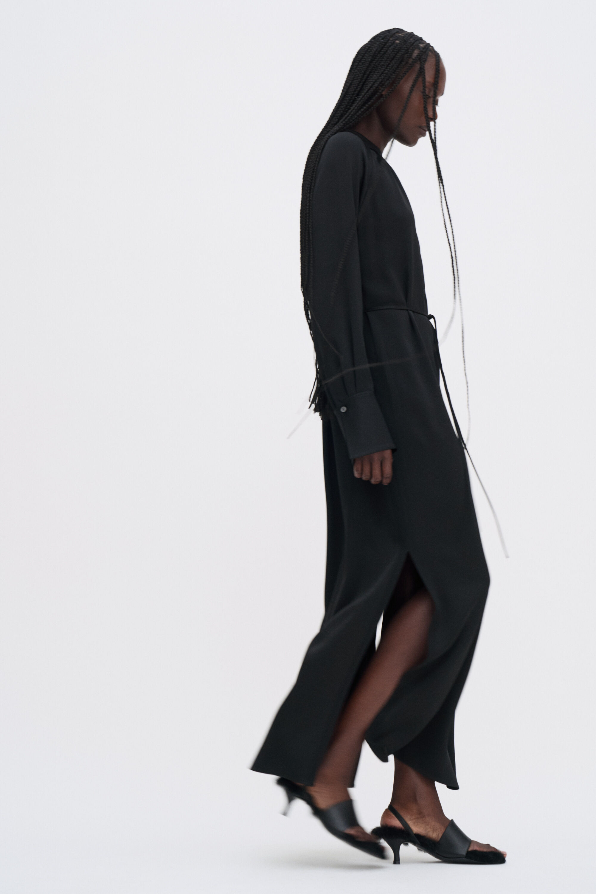 Gathered Raglan Dress