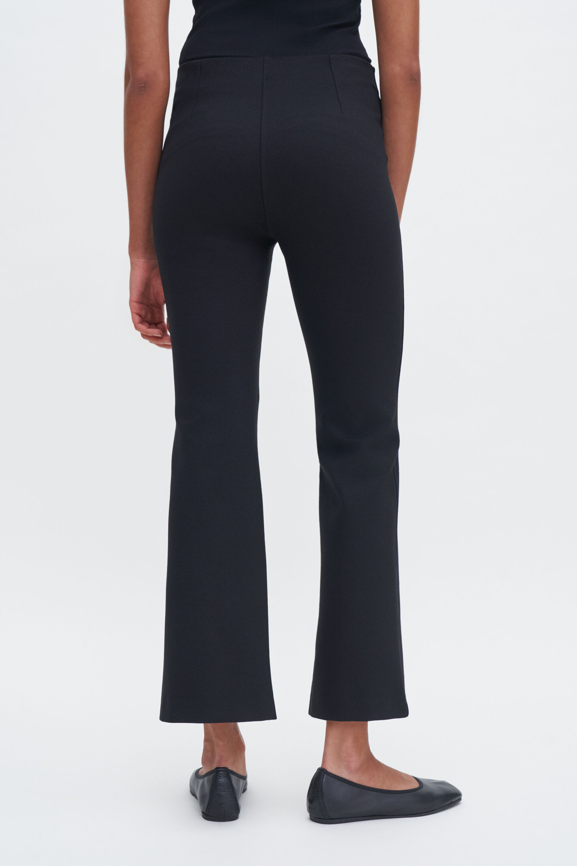Flared Jersey Trousers