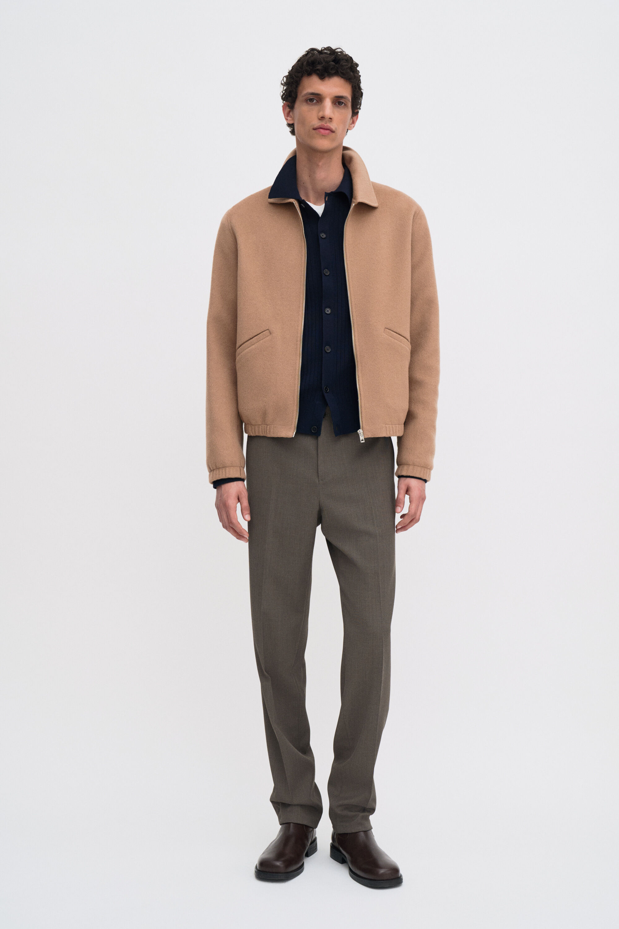 Cotton Merino Knit Shirt