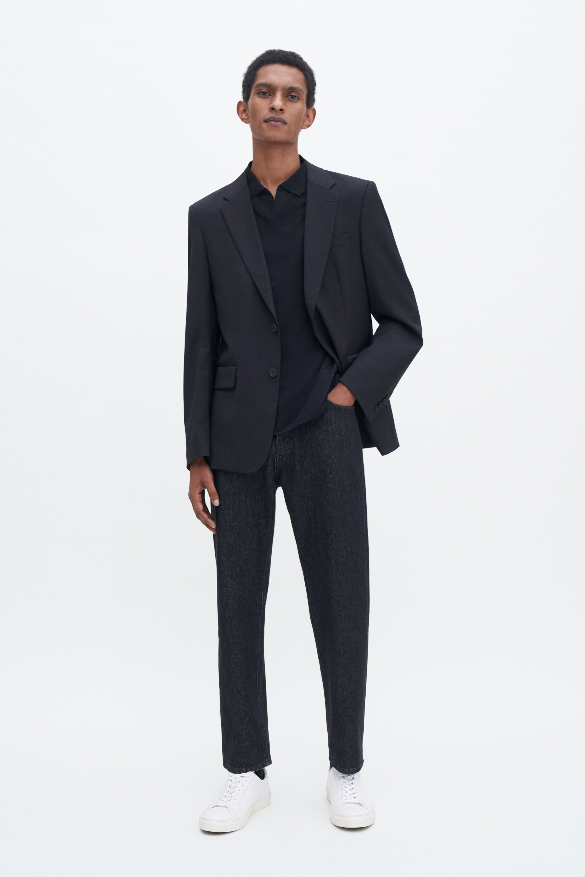 Stretch Cotton Polo T-Shirt