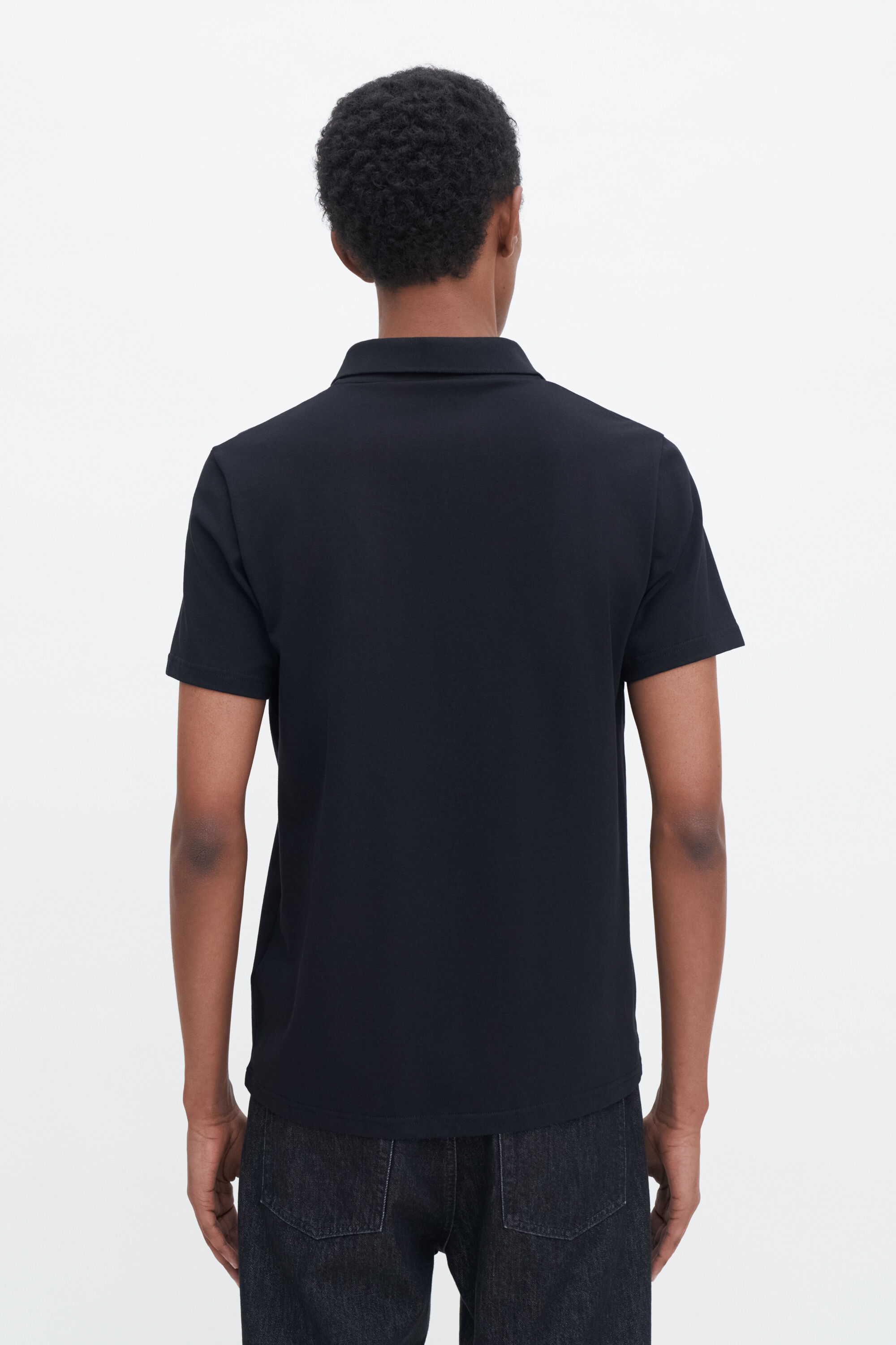 Stretch Cotton Polo T-Shirt