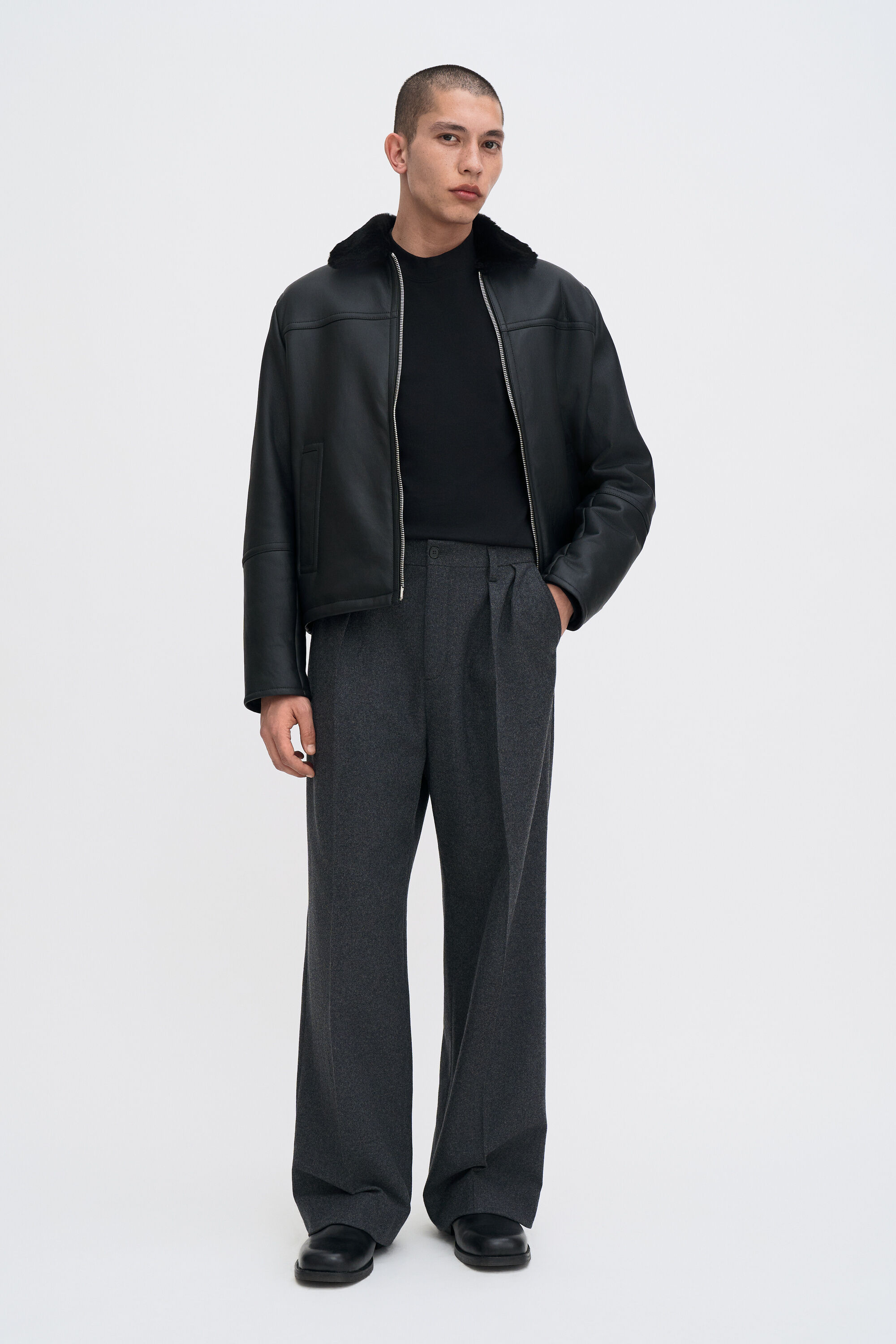 Shearling Leather Jacket