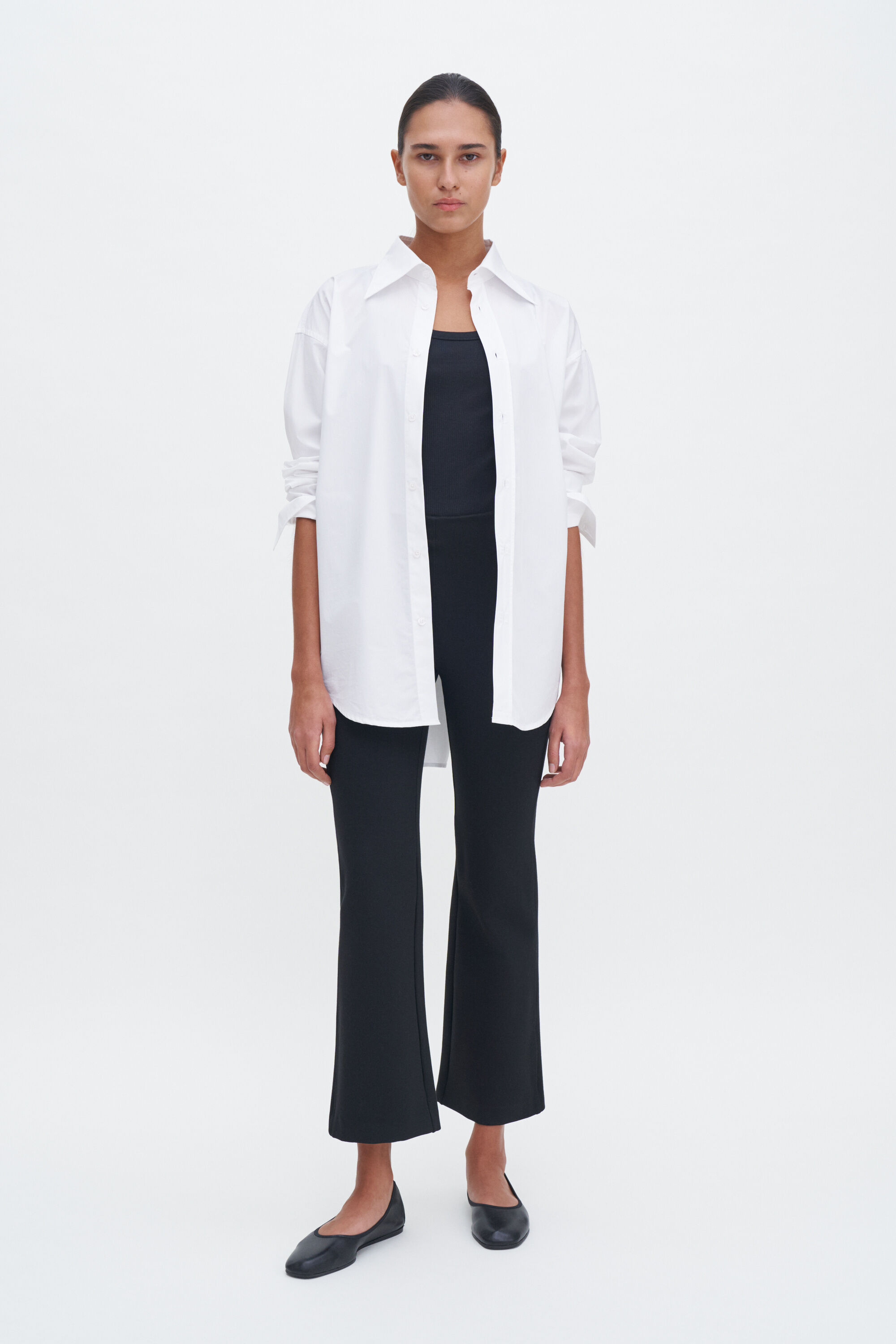 Flared Jersey Trousers