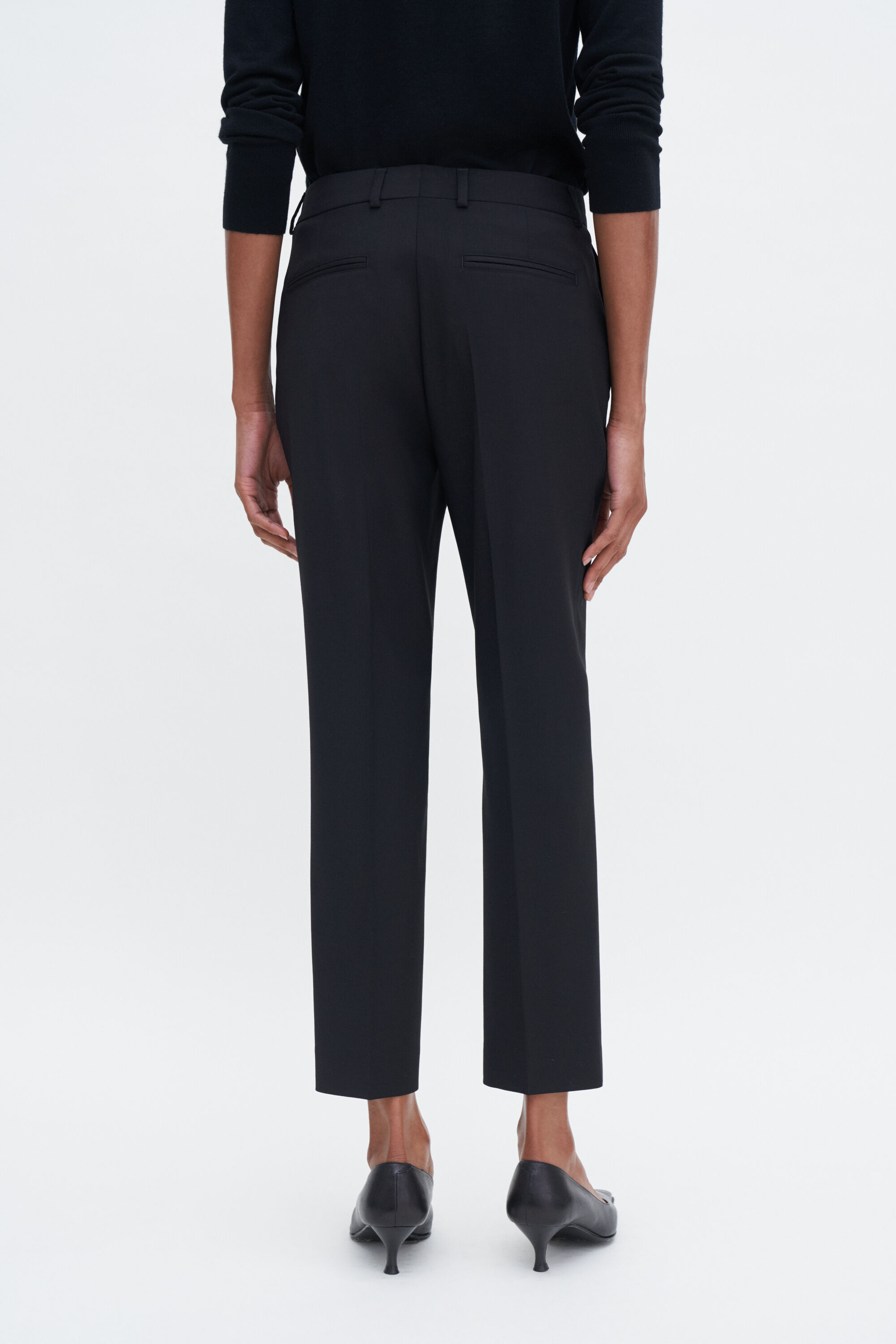 Emma Cropped Cool Wool Trousers