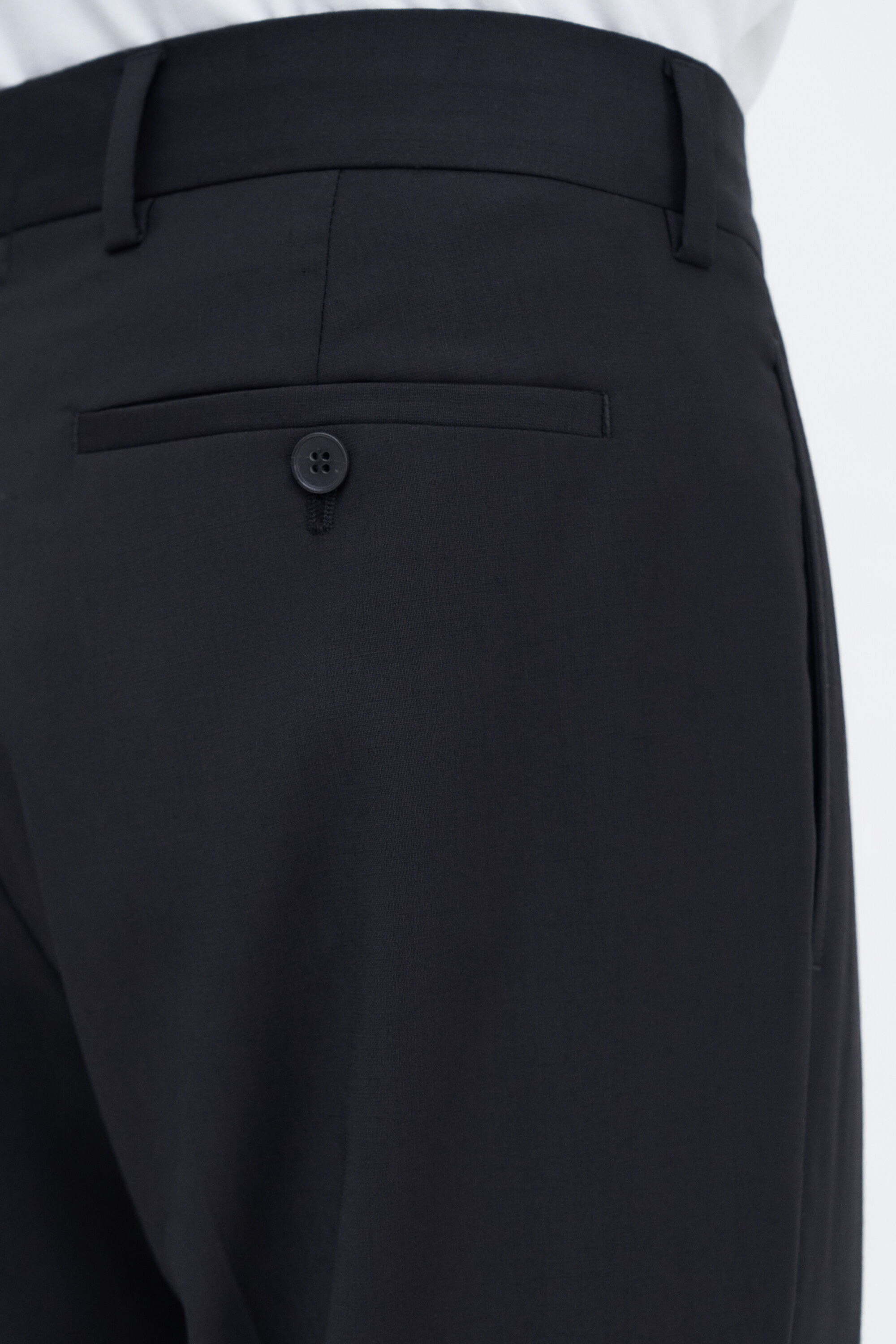 Slim Tapered Wool Trousers