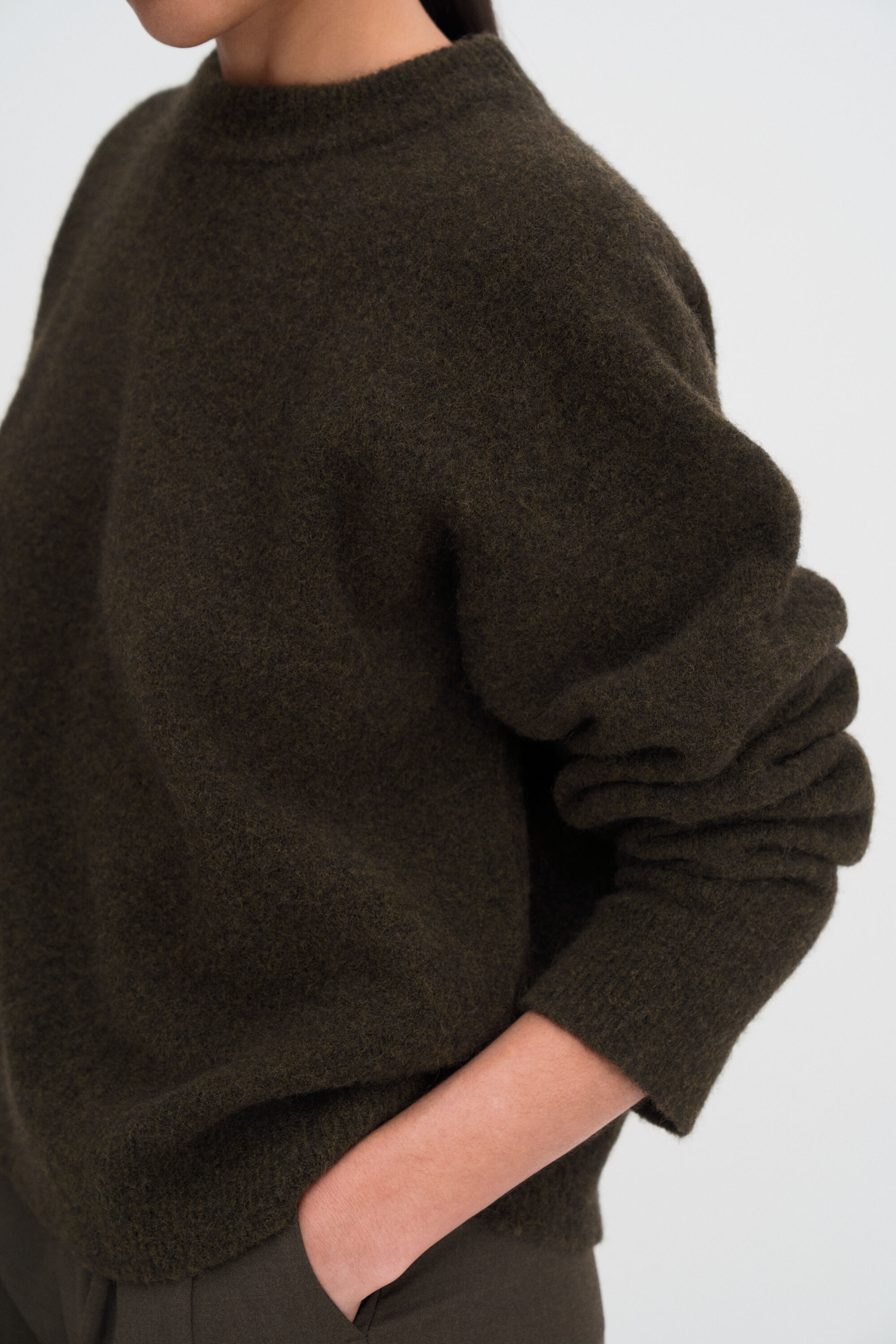 Wool Yak Crewneck Sweater