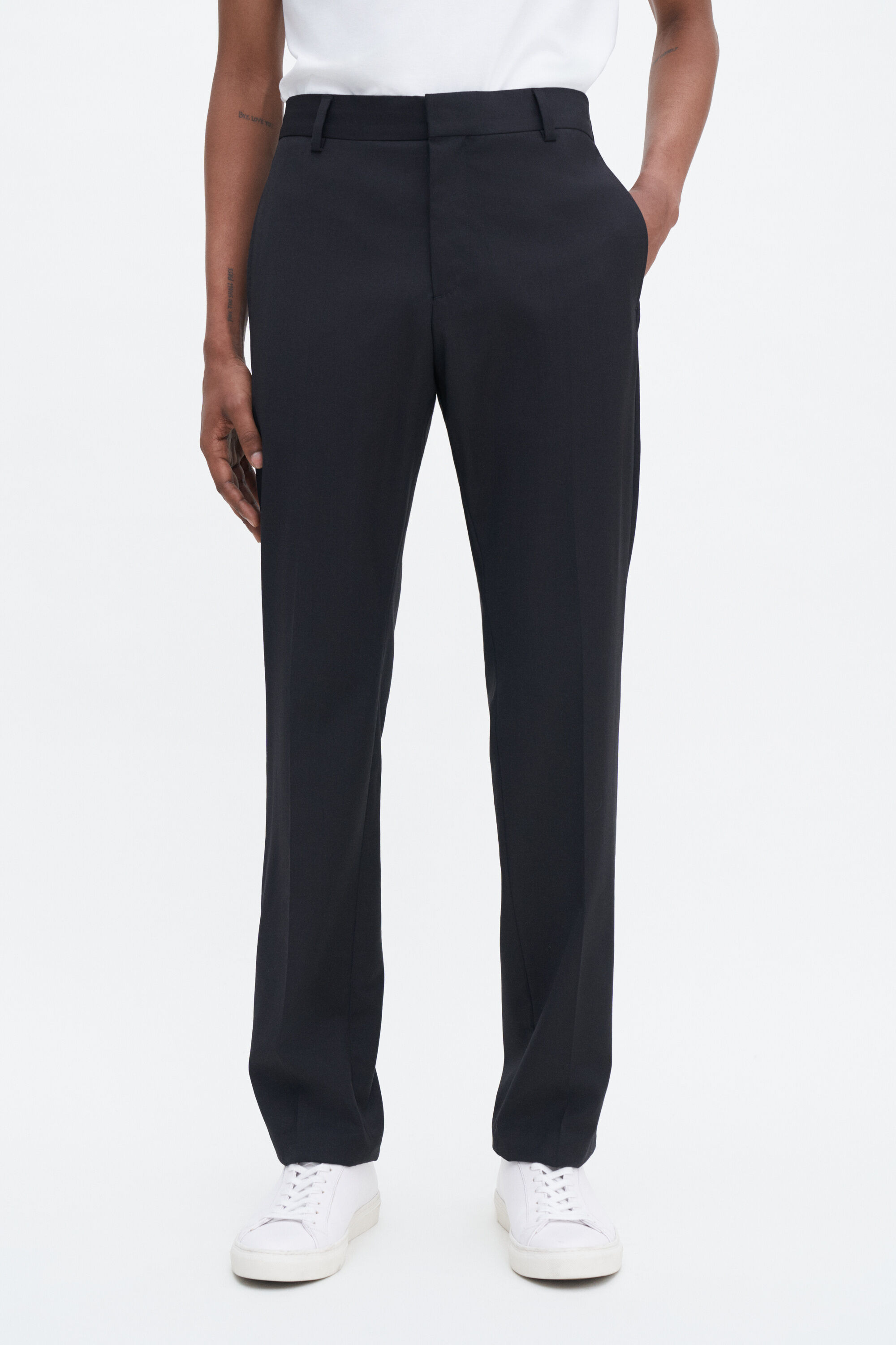 Slim Tapered Wool Trousers