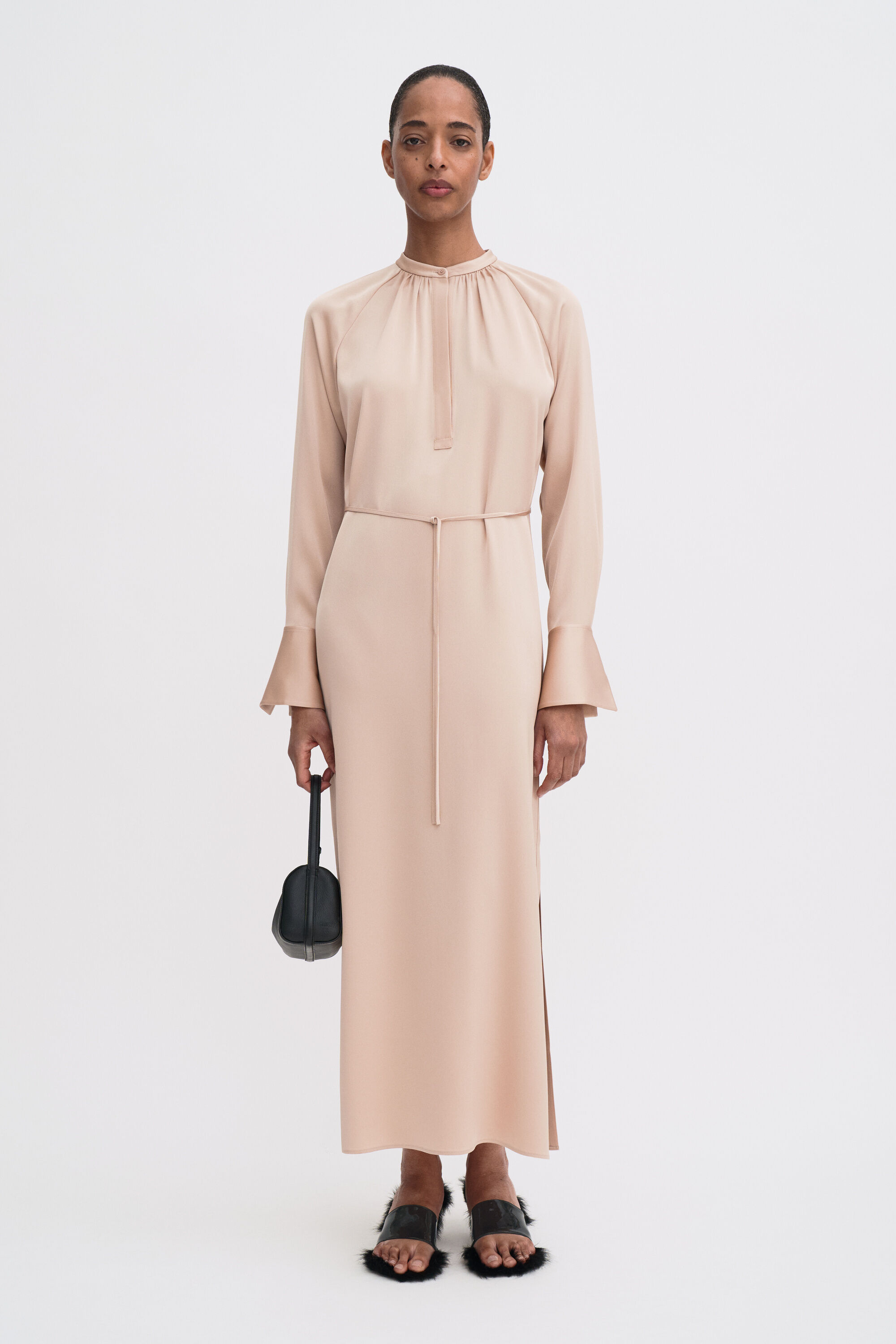 Gathered Raglan Dress