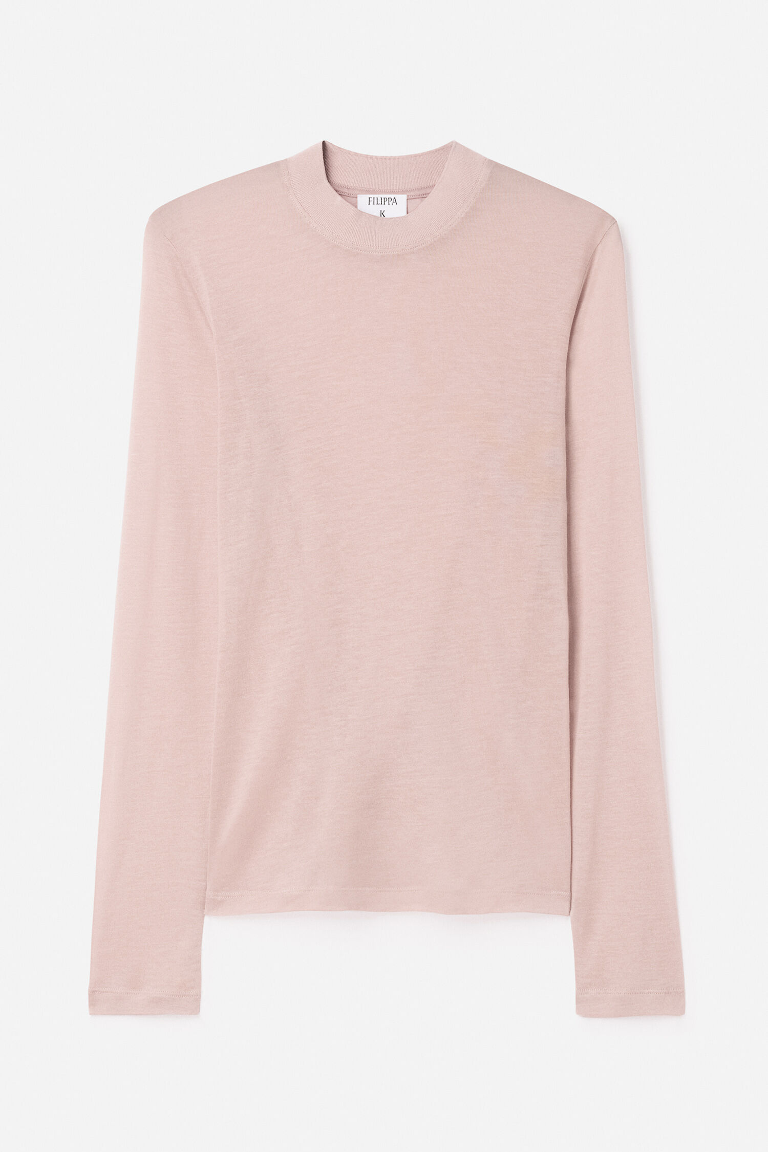 Lyocell Cashmere Mock Neck Top