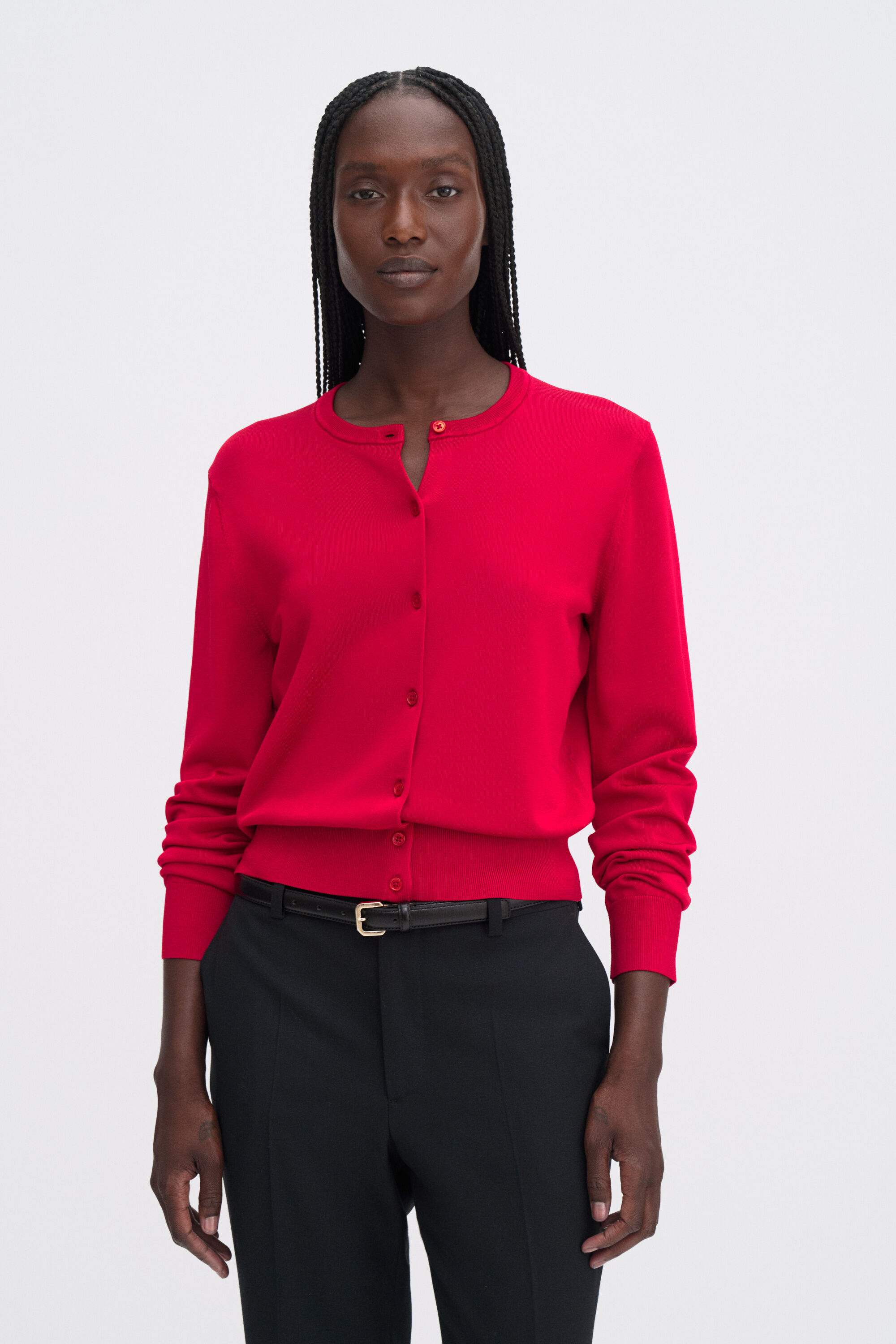 Glossy Knit Cardigan