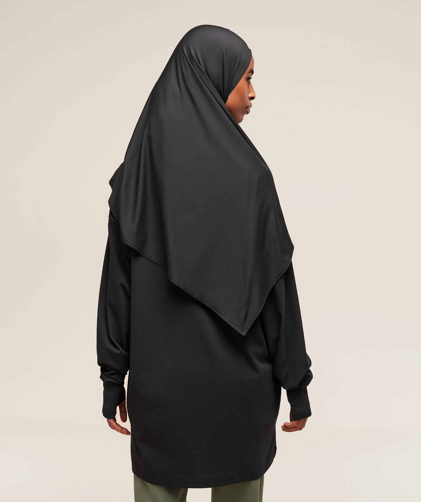 Covered Longline Cotton Long Sleeve Top