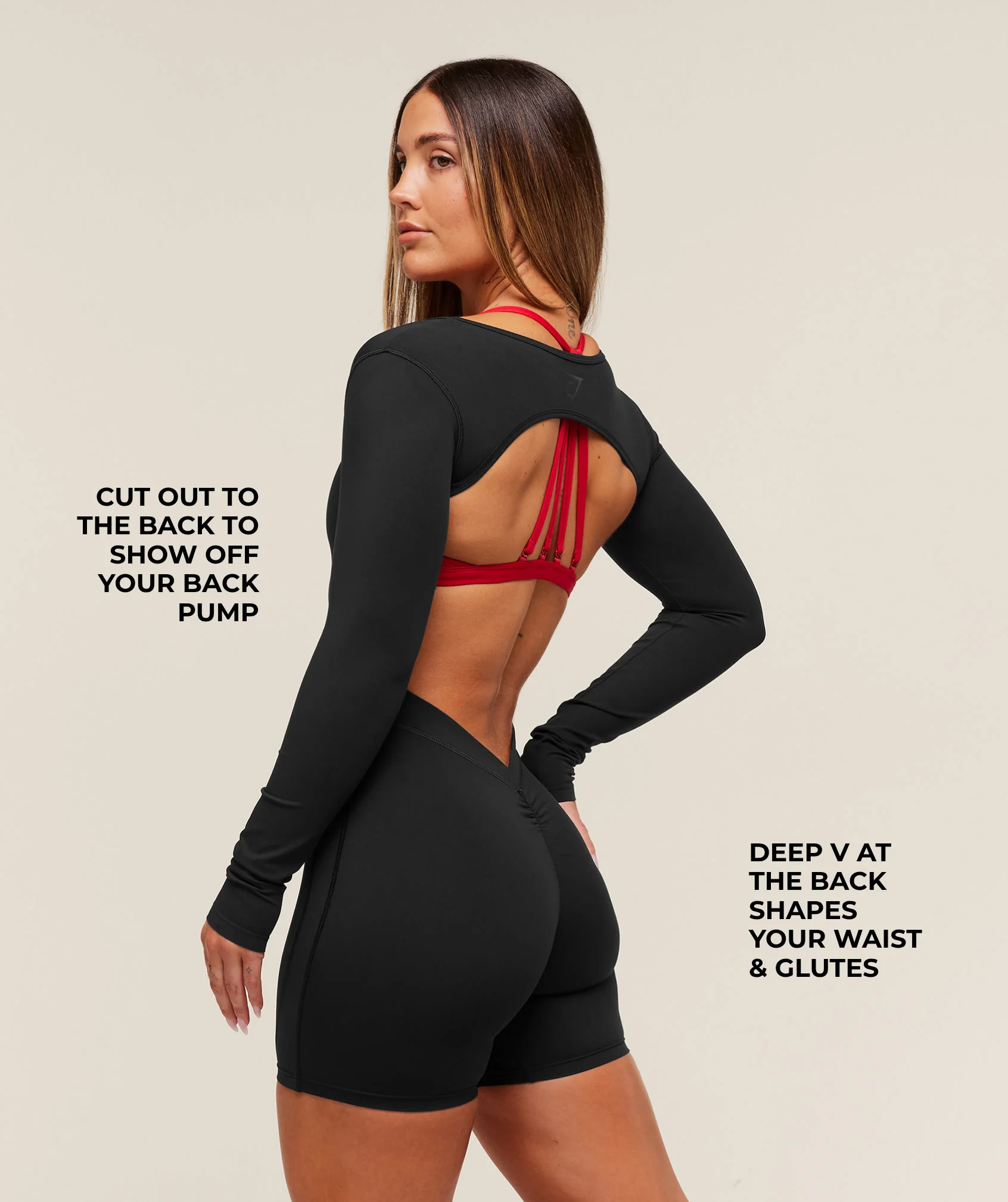 Lifting Dipped Waistband All-In-One