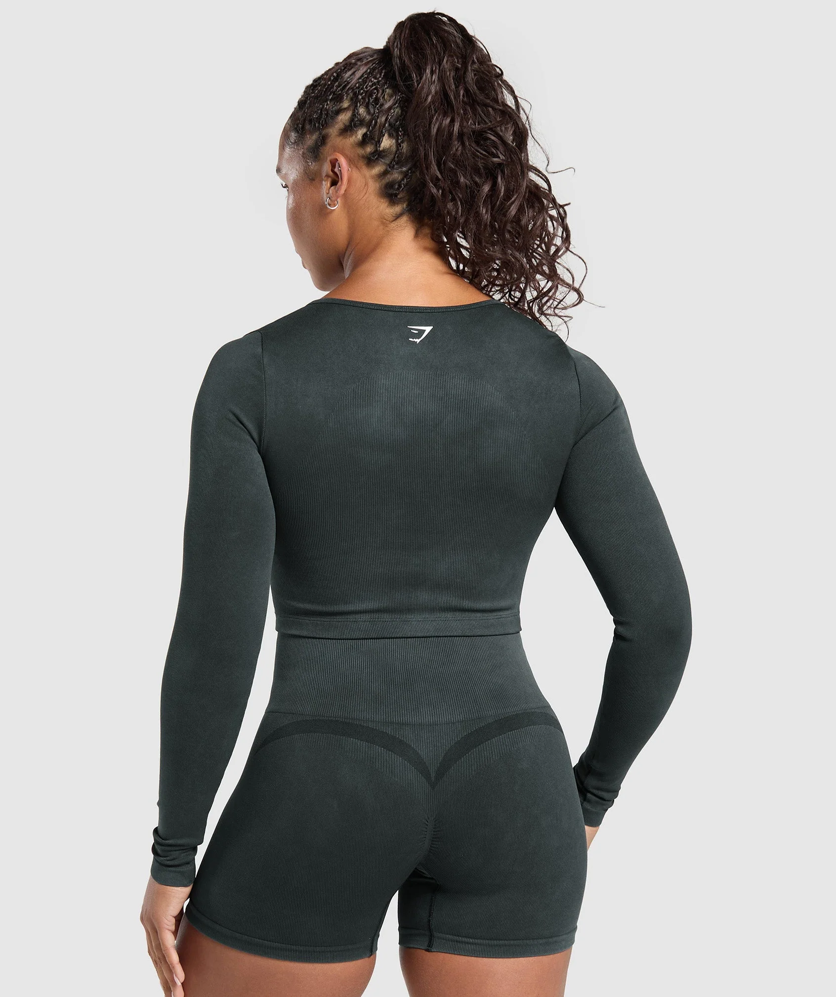 Gains Seamless Washed Zip Up Jacket