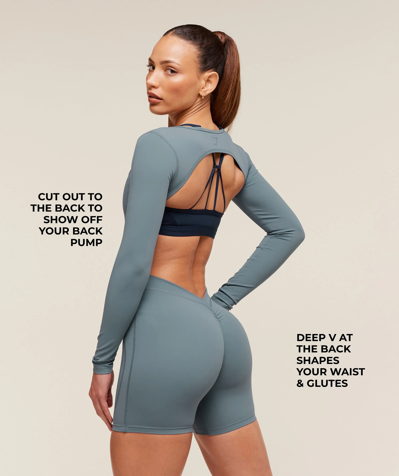 Lifting Dipped Waistband All-In-One