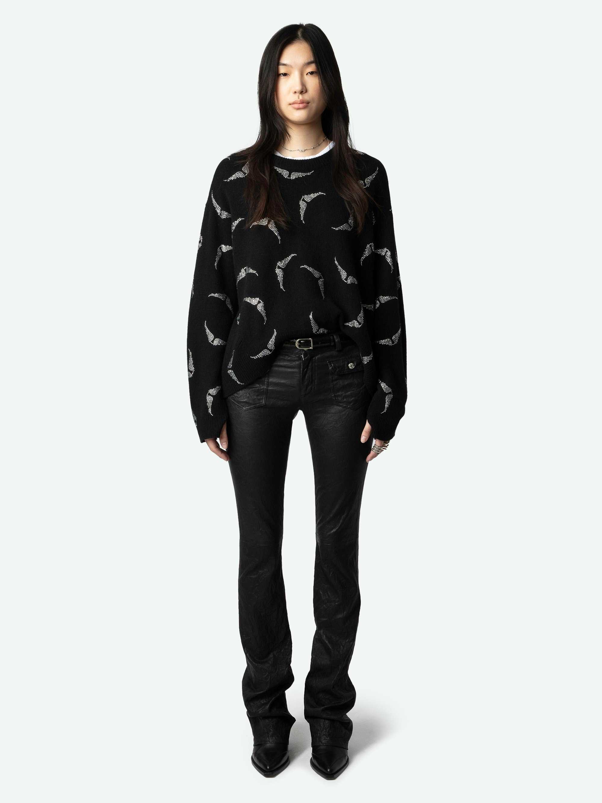 Markus Diamanté Wings 100% Cashmere Jumper