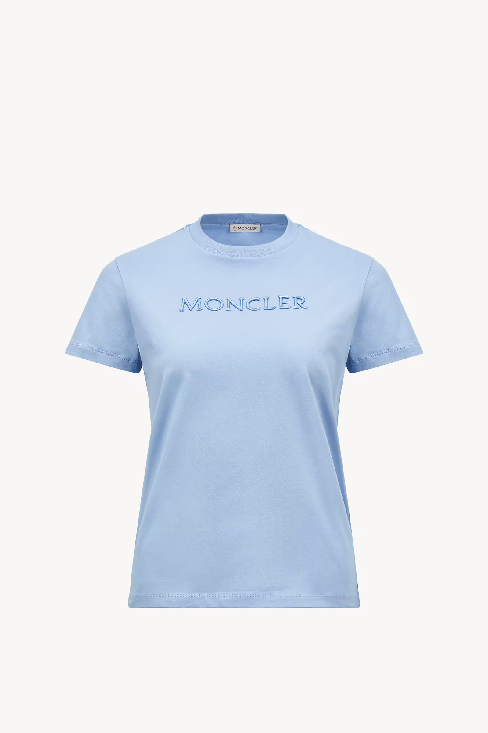 Embroidered Tonal Logo Cotton T-Shirt