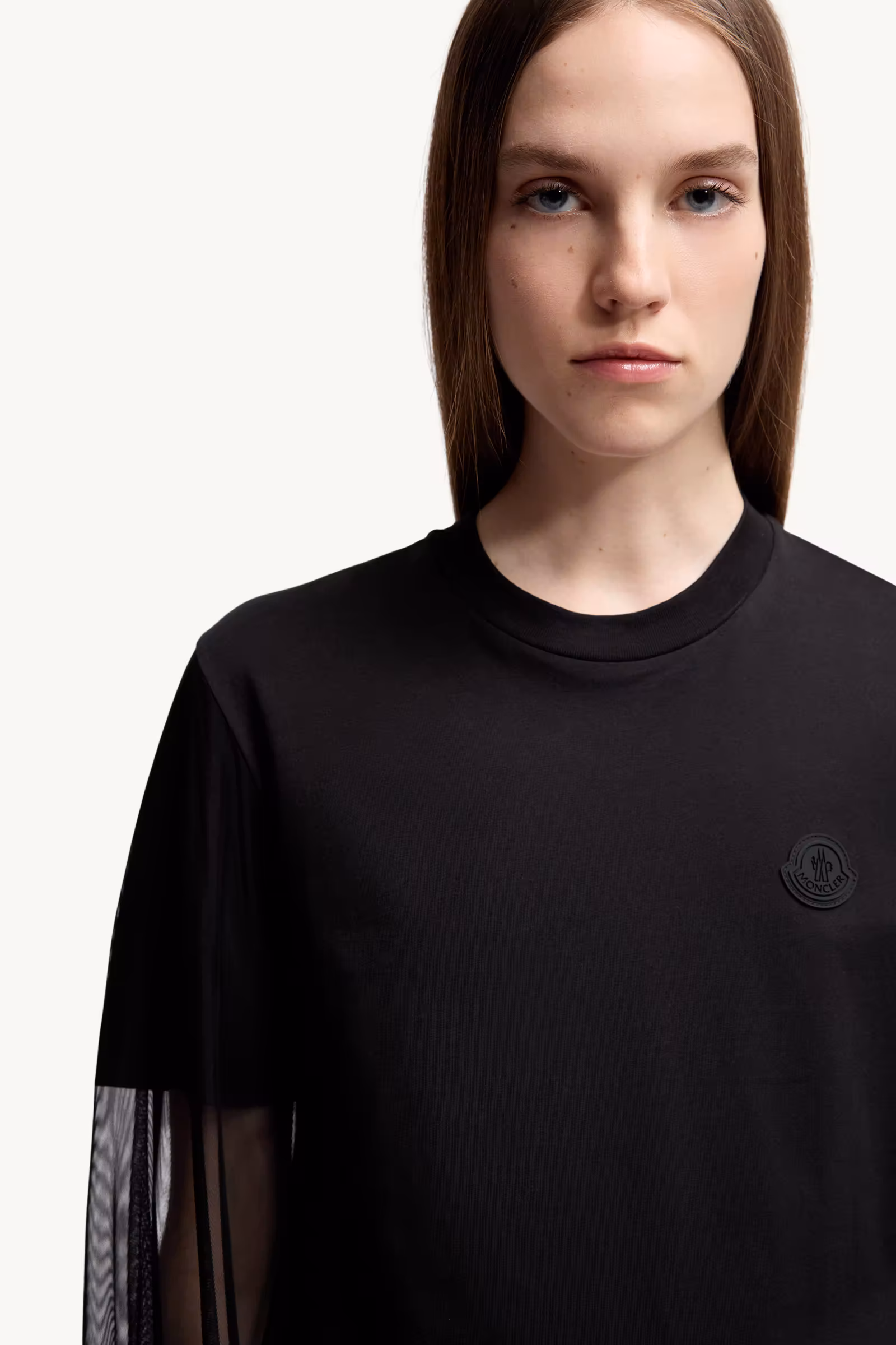 Tulle Long Sleeve Top