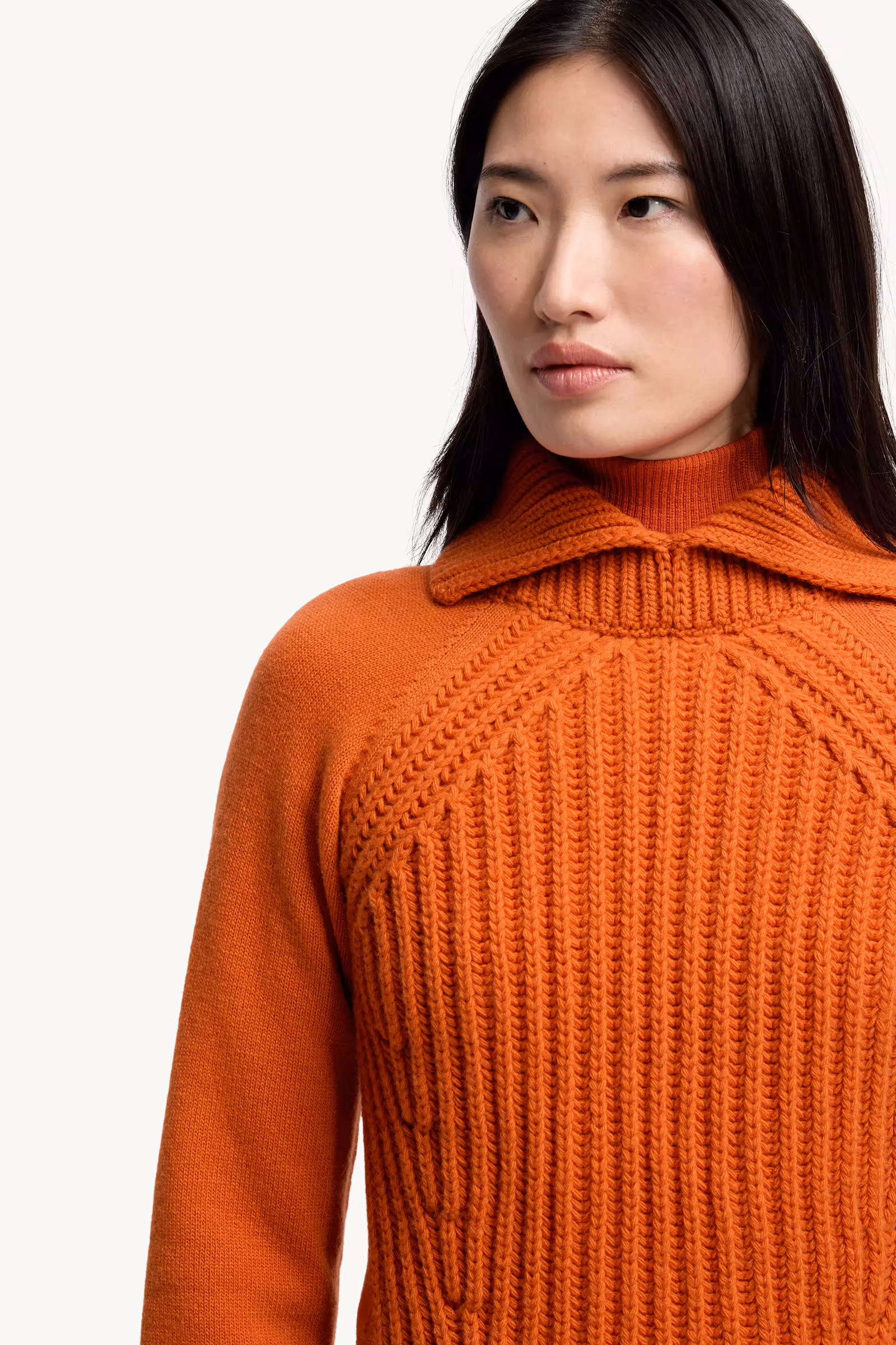 Wool & Cashmere High Collar Sweater