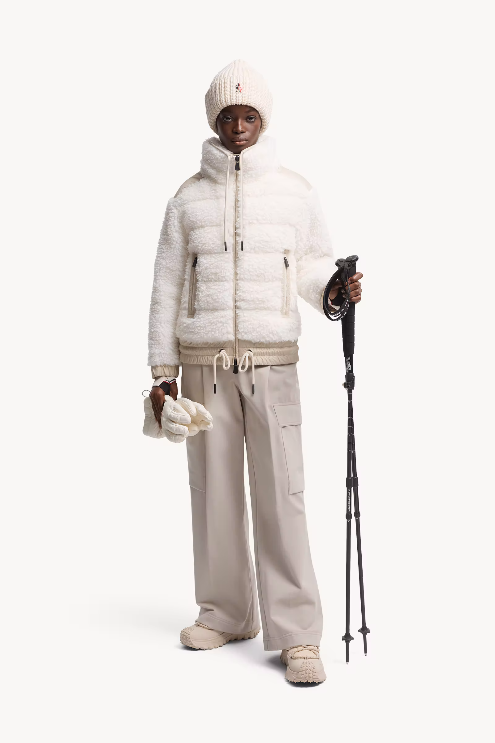 Padded Teddy Zip-Up Cardigan