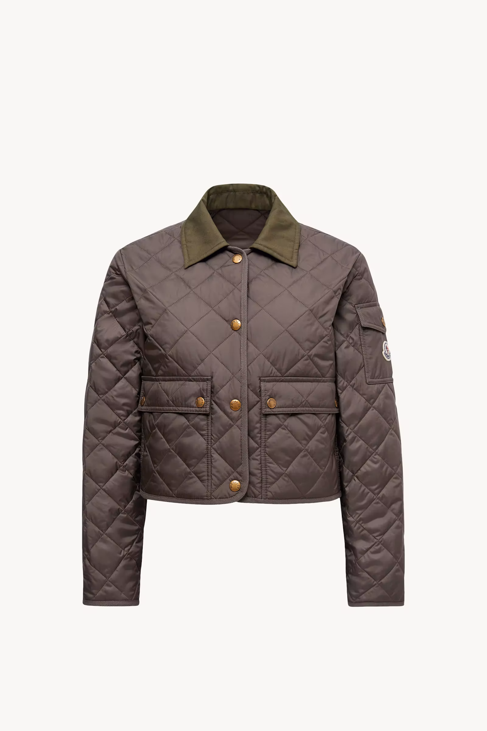 Chitre Diamond-Quilted Padded Shirt Jacket