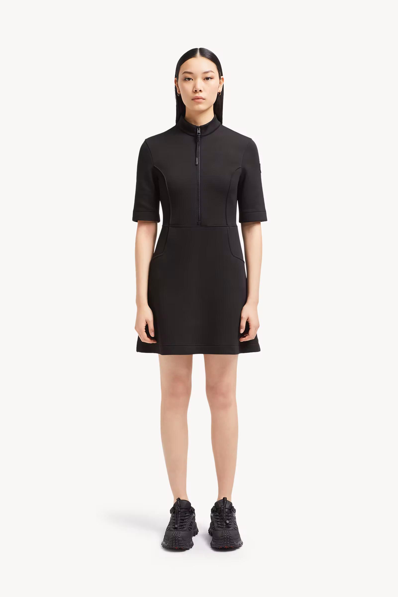 Year of the Snake Patch Neoprene Mini Dress