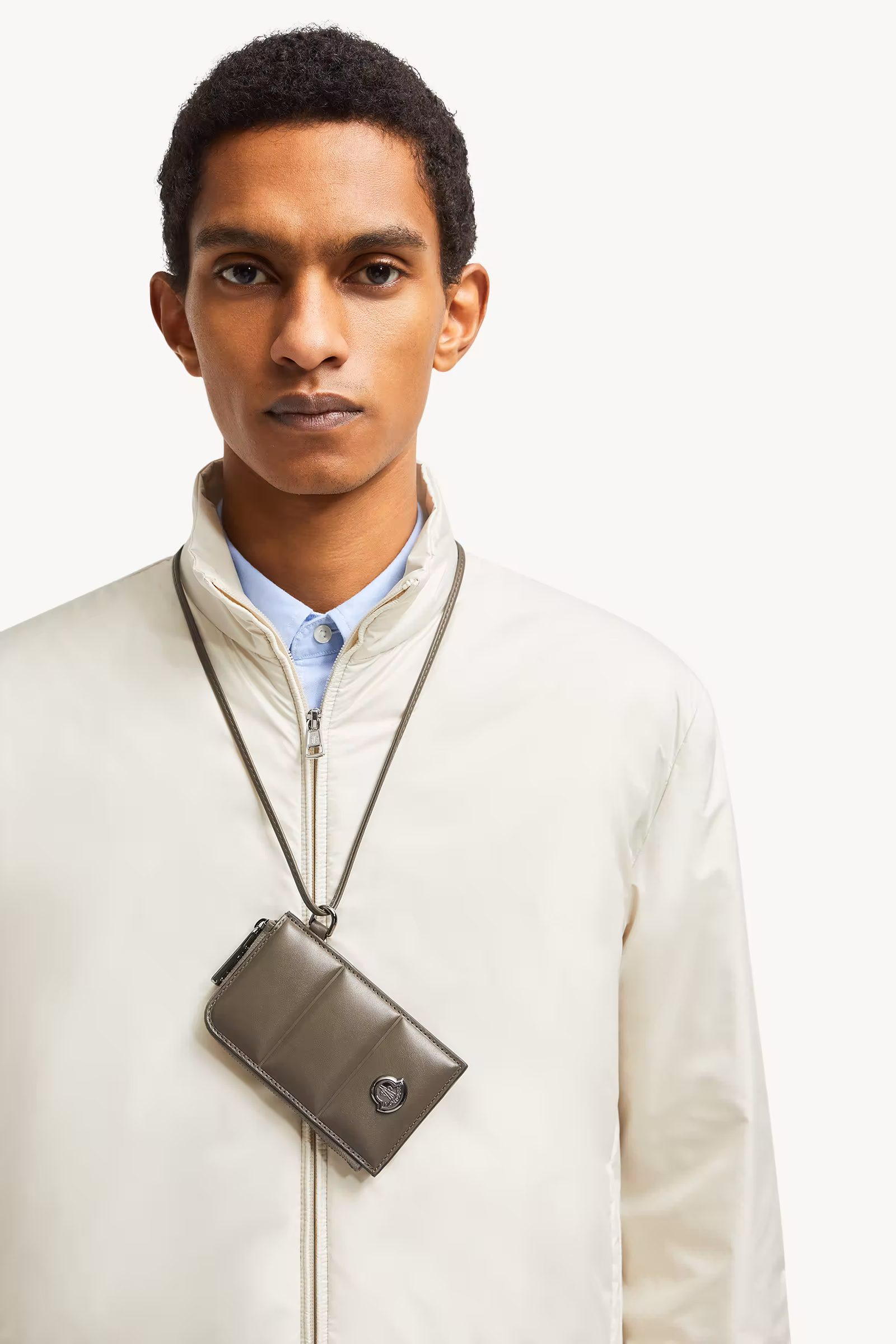 Doudoune Quilted Leather Card Holder