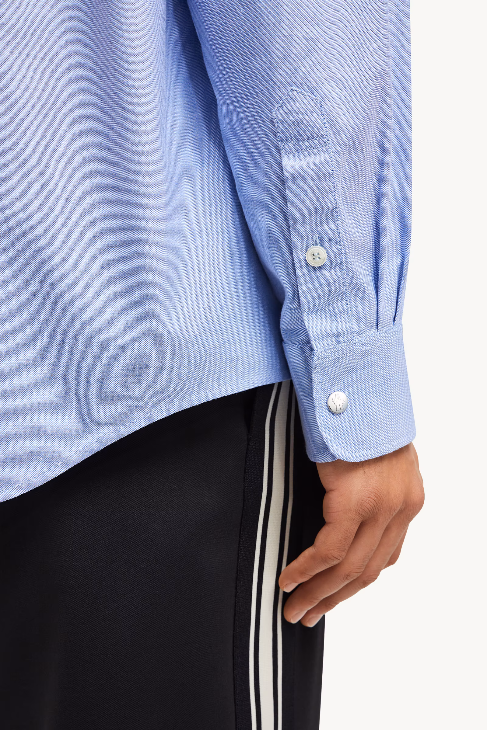 Embroidered Logo Oxford Cotton Shirt