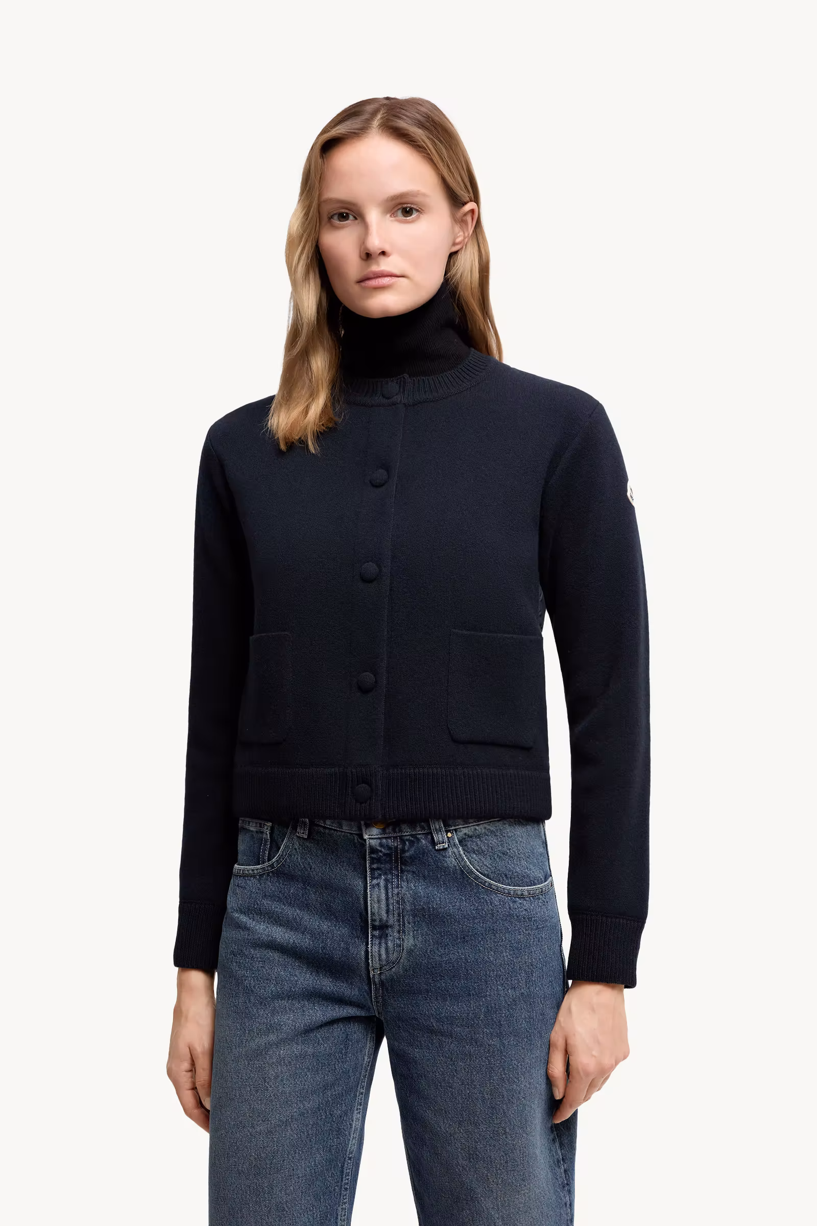 Padded Wool Cardigan