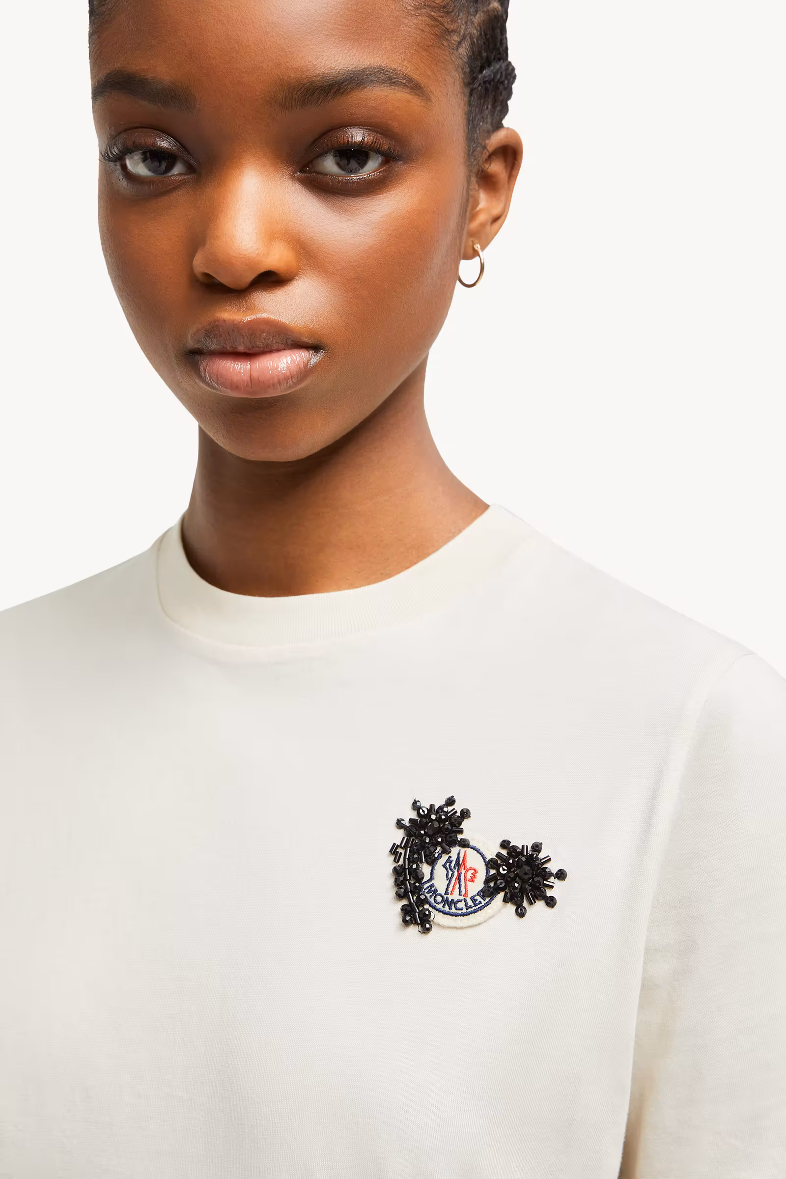 Hand-Beaded Cotton Top