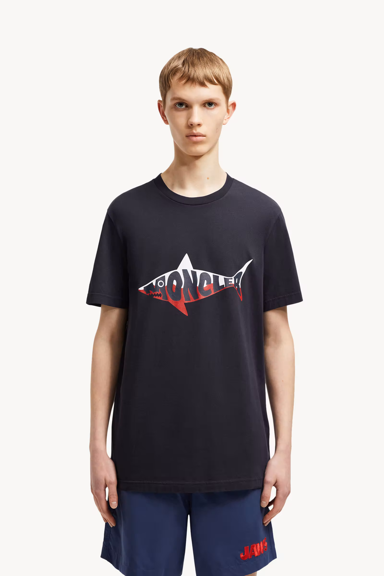 Shark Logo Cotton T-Shirt