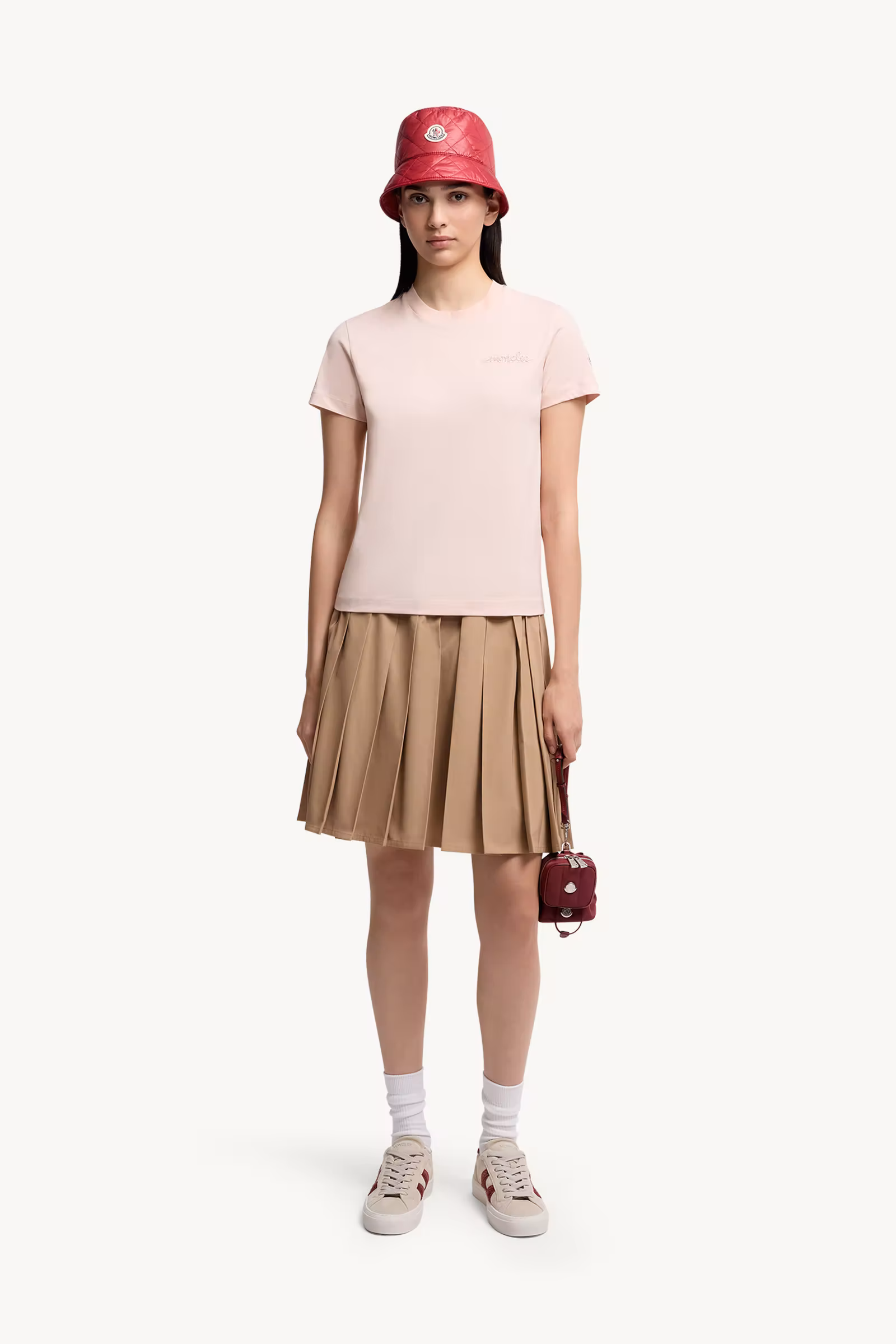 Beaded Logo Cotton T-Shirt